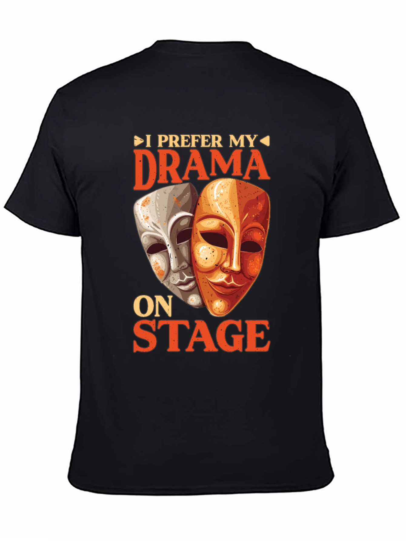 Black Drama On Stage Graphic Tee view 4