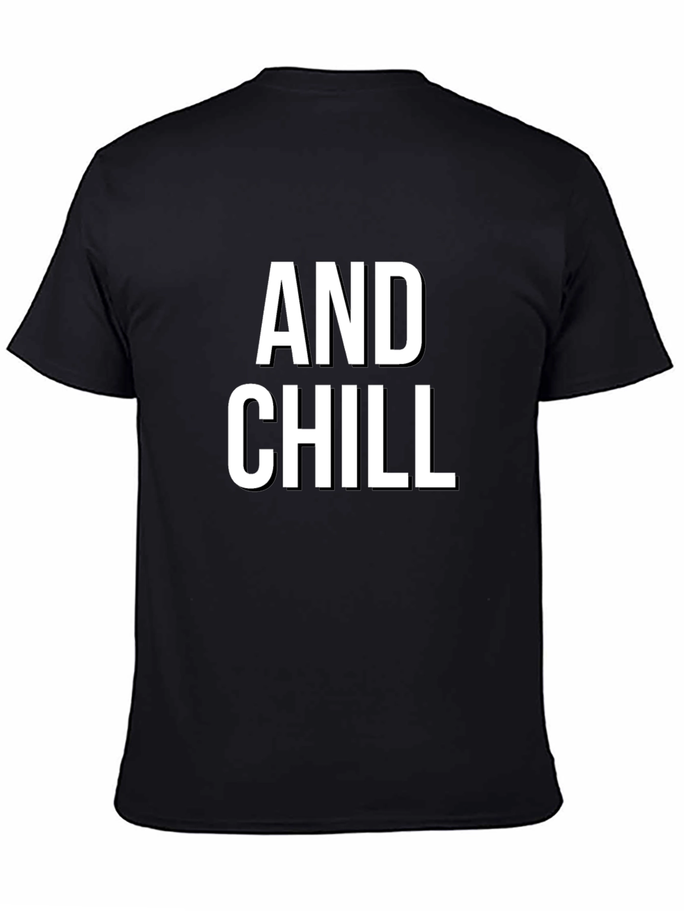 Black And Chill - Unisex Graphic Tee - Comfortable Fit view 4