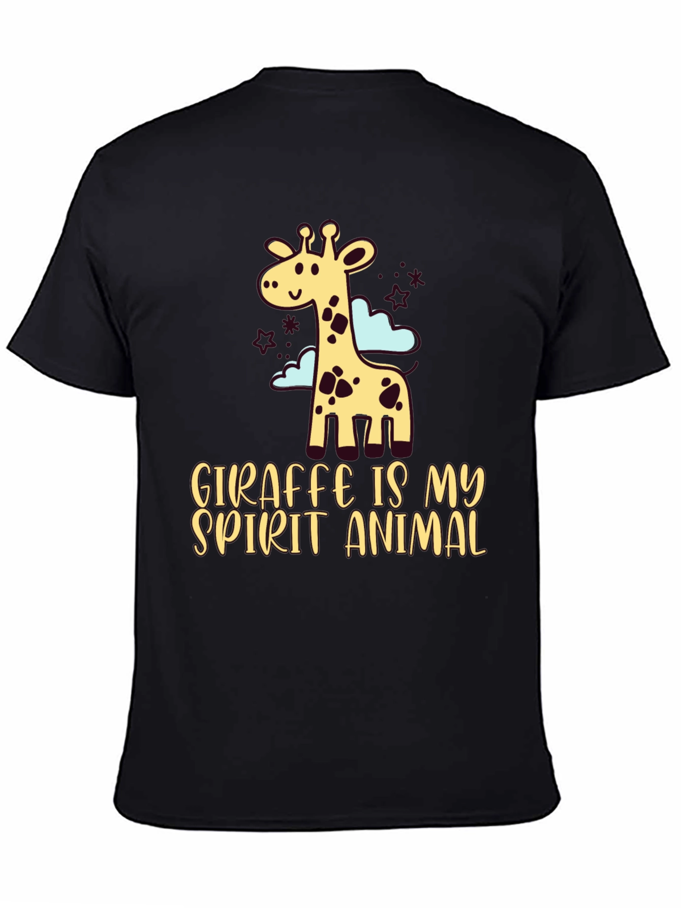 Black Giraffe Spirit Animal Graphic Tee - Unisex view 4