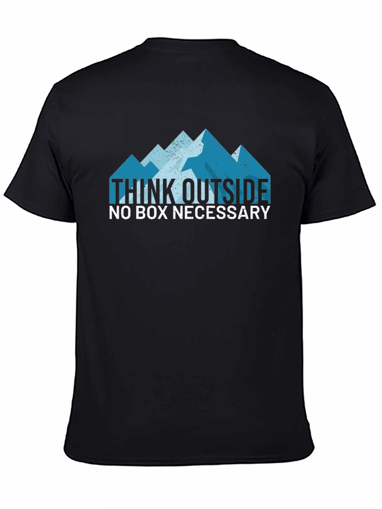 Black Think Outside the Box Graphic Tee view 4