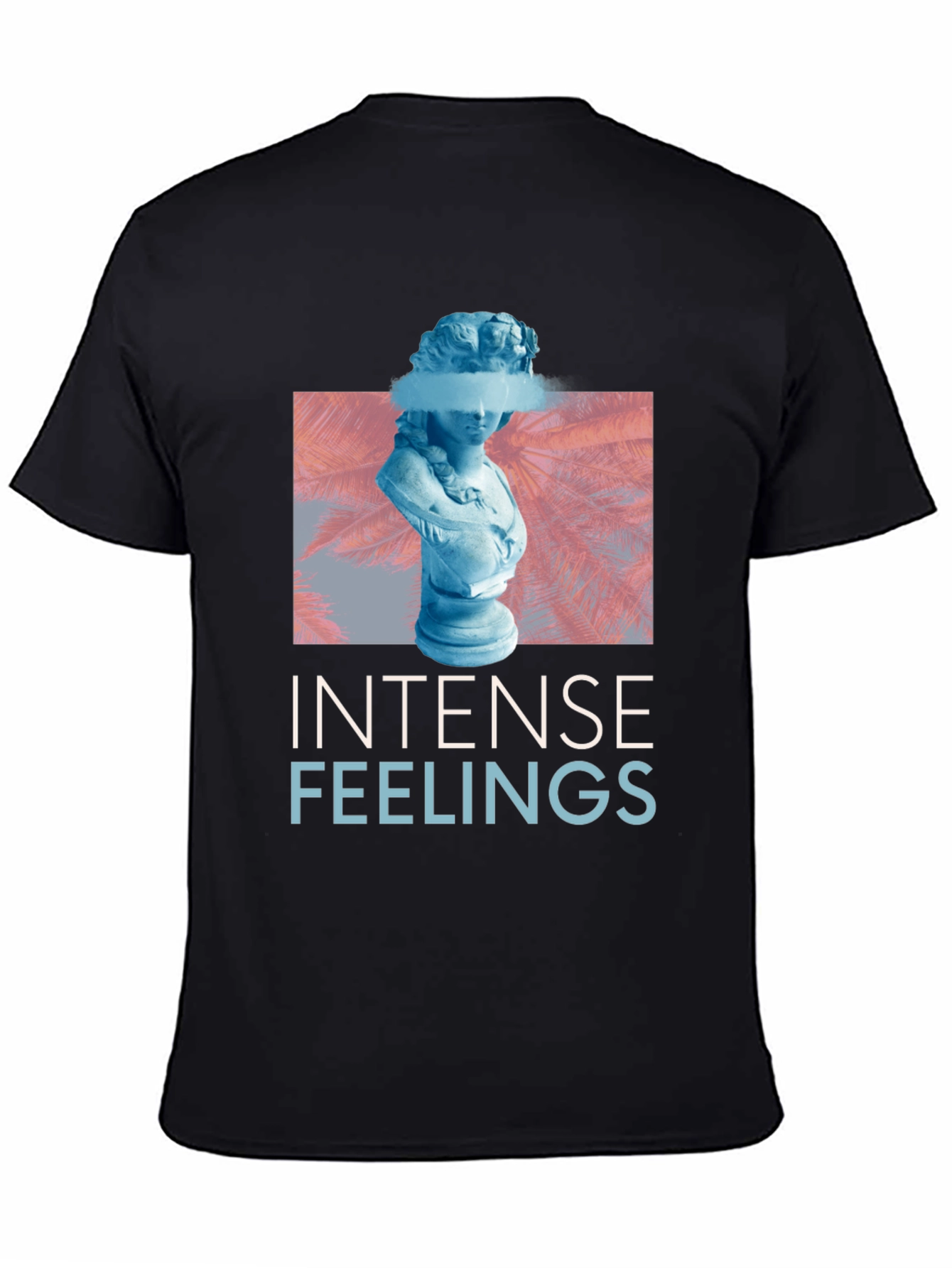 Black Intense Feelings Graphic Tee - Trendy Streetwear view 4