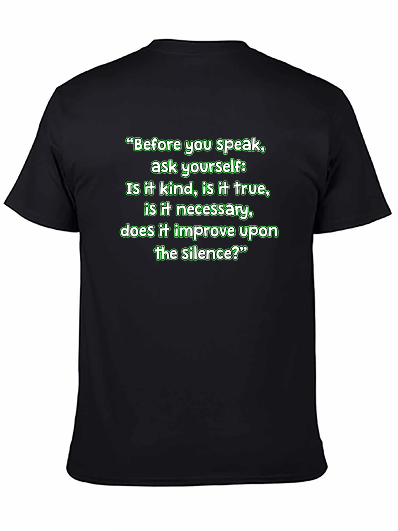 Black Kindness Quote T-Shirt view 4
