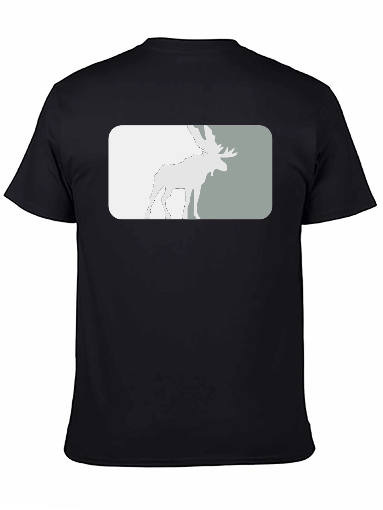 Black Moose Graphic Tee - Stylish Black T-Shirt view 4
