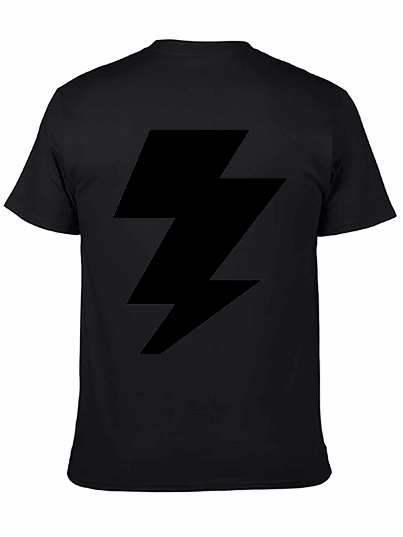 Black Black Lightning Bolt Graphic Tee - Men's view 4