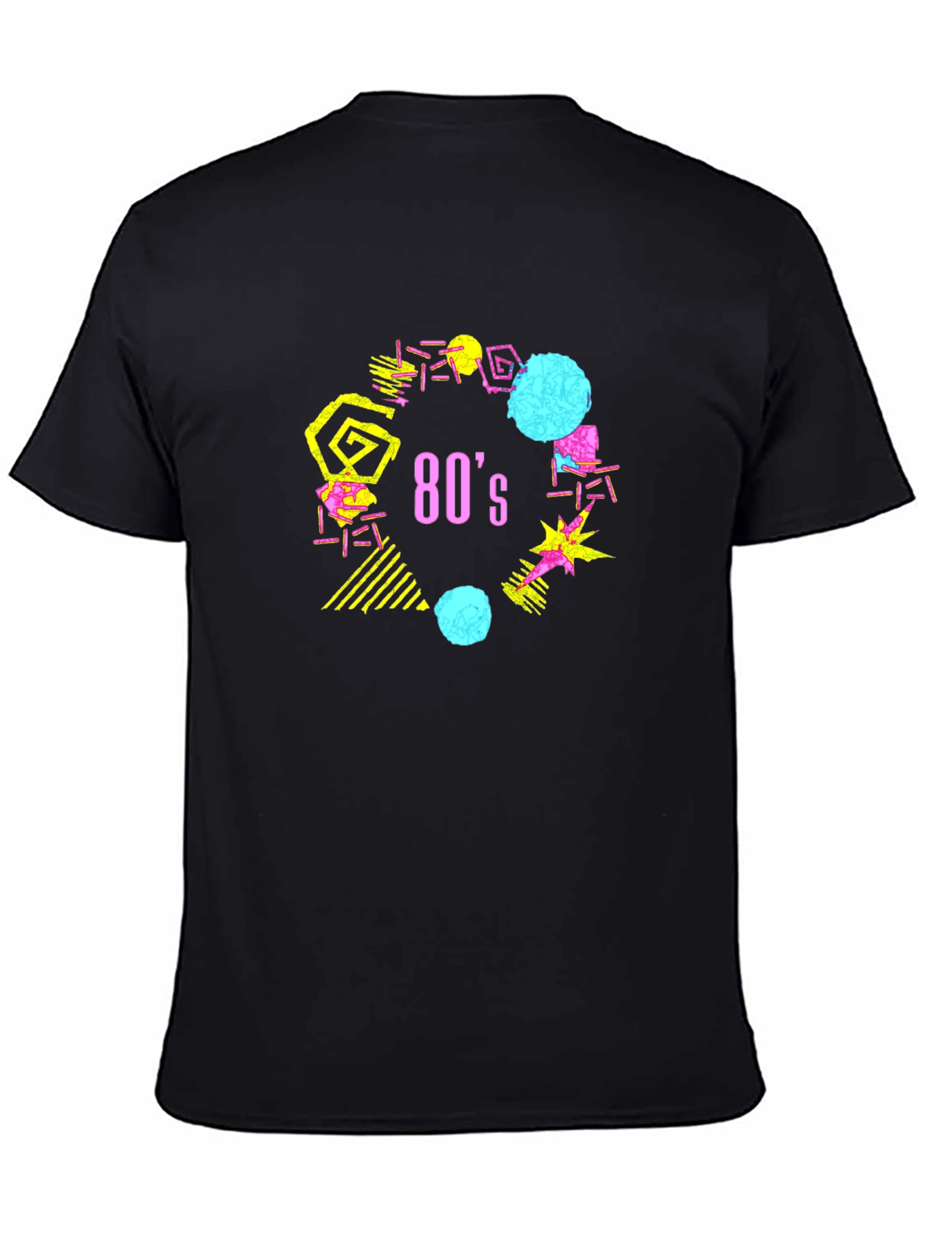 Black Retro 80's Graphic T-Shirt view 4