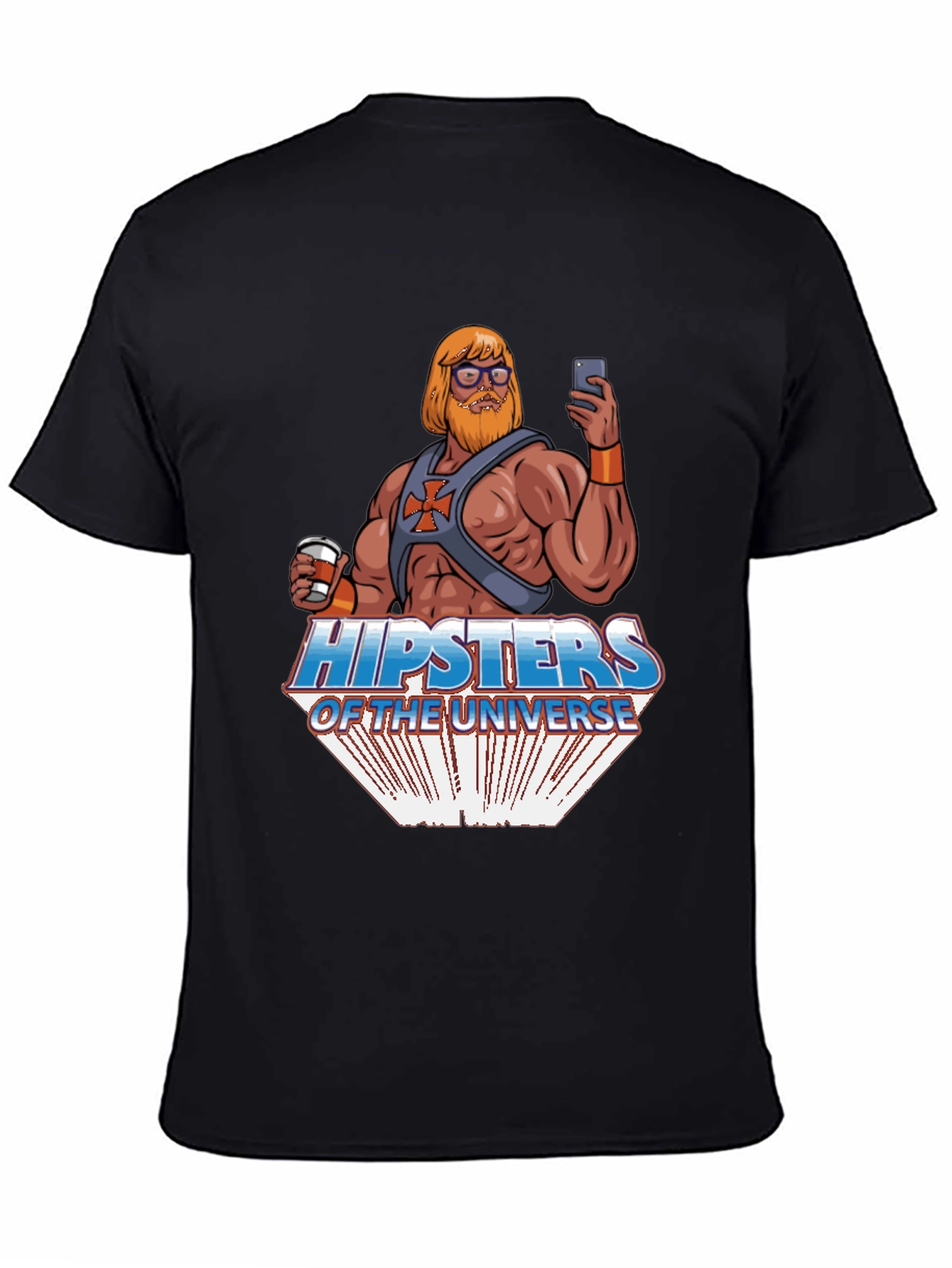 Black Hipsters of the Universe Graphic Tee view 4
