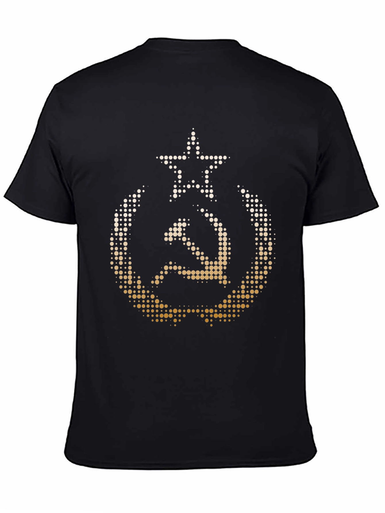 Black Hammer & Sickle Star T-Shirt - Soviet Union Retro Tee view 4