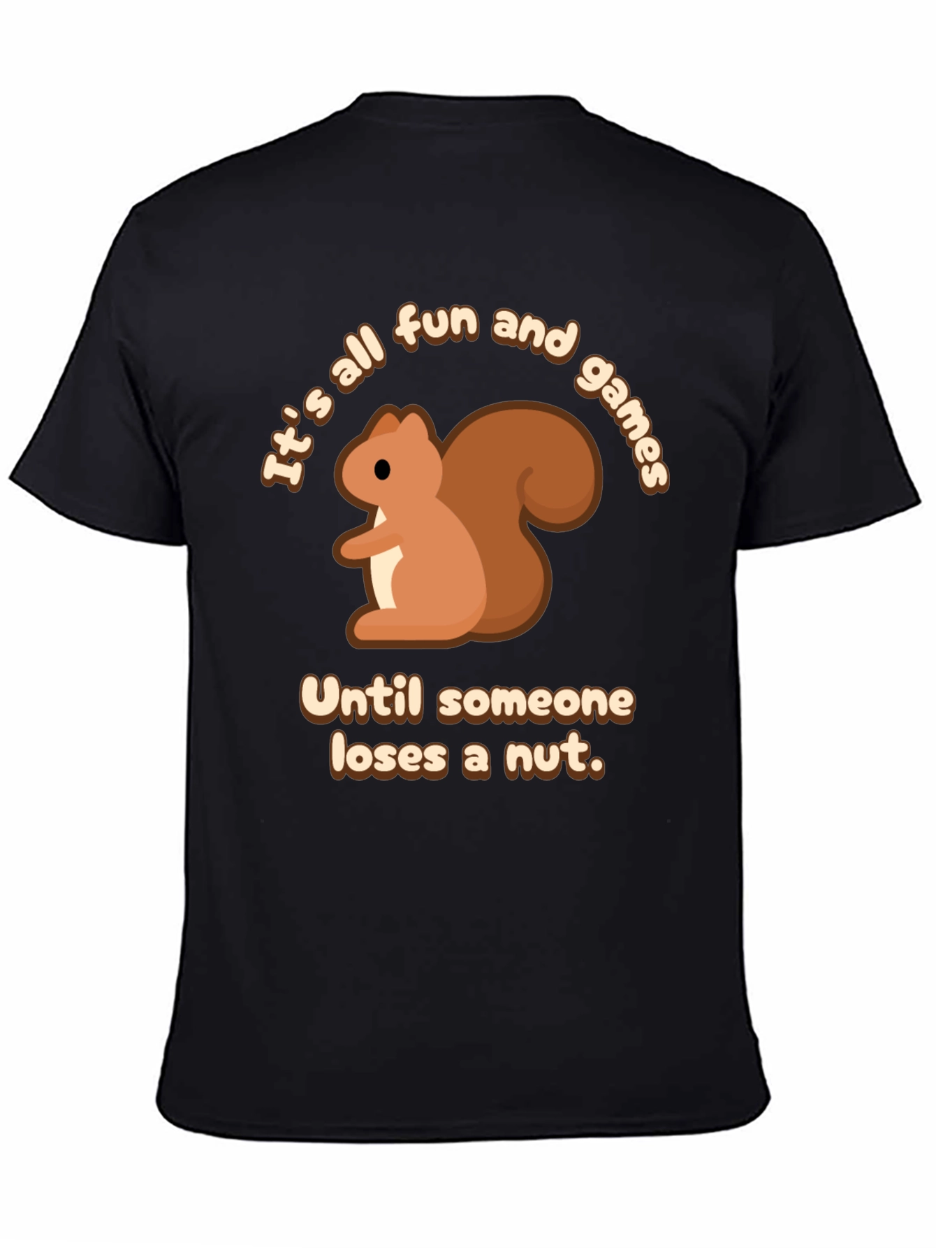 Black Squirrel Fun & Games T-Shirt view 4