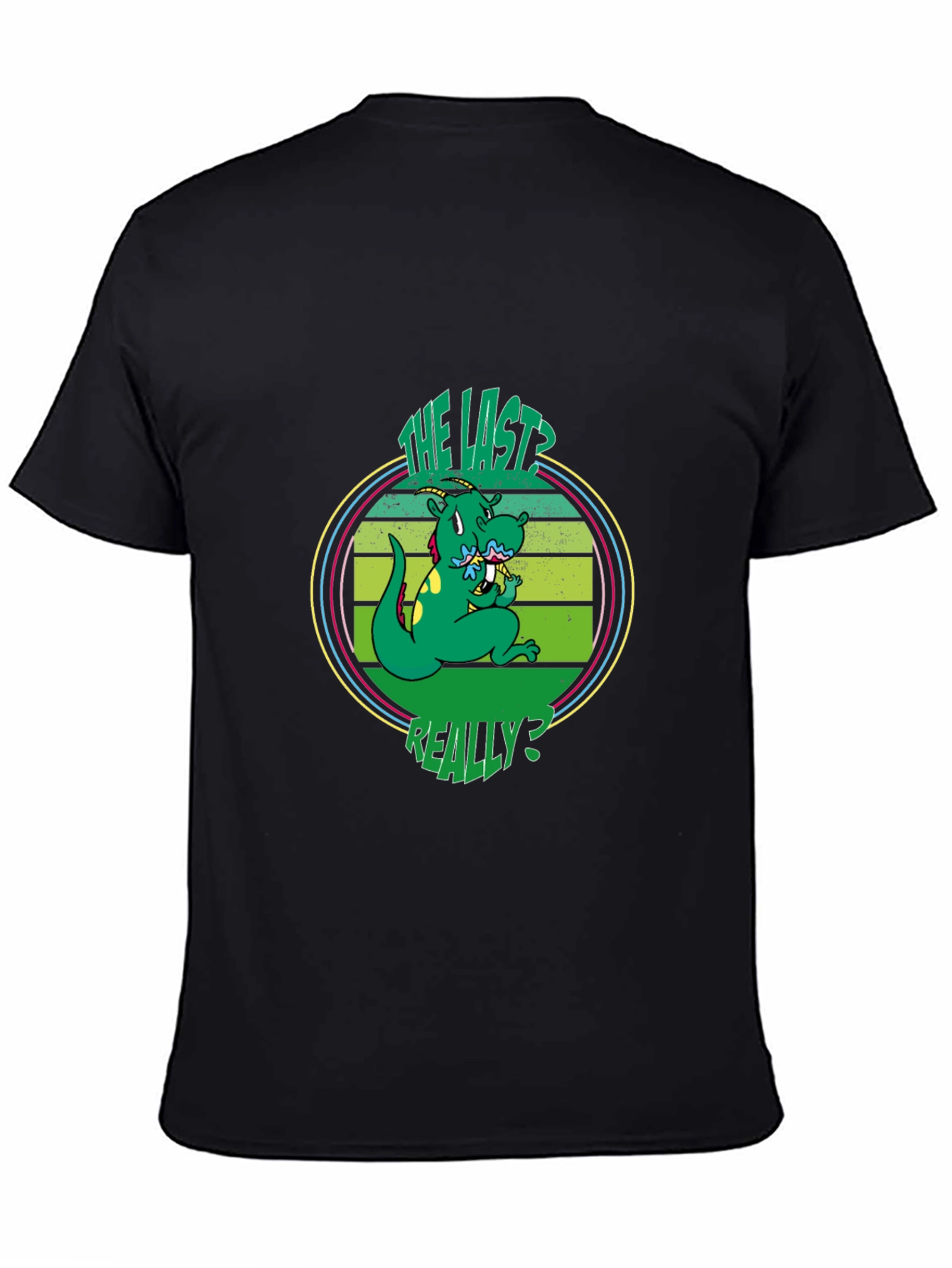 Black The Last Really? Dinosaur Graphic T-Shirt view 4