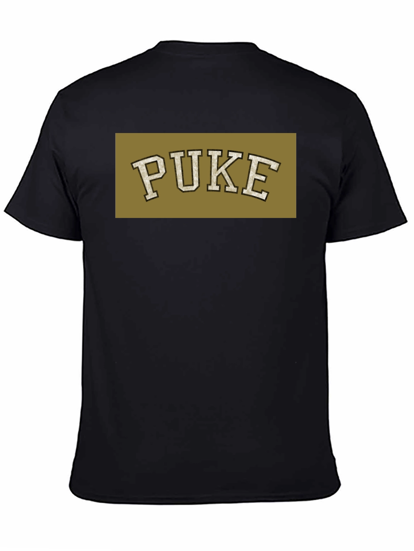 Black Puke Graphic Black T-Shirt - Novelty Humor Tee view 4