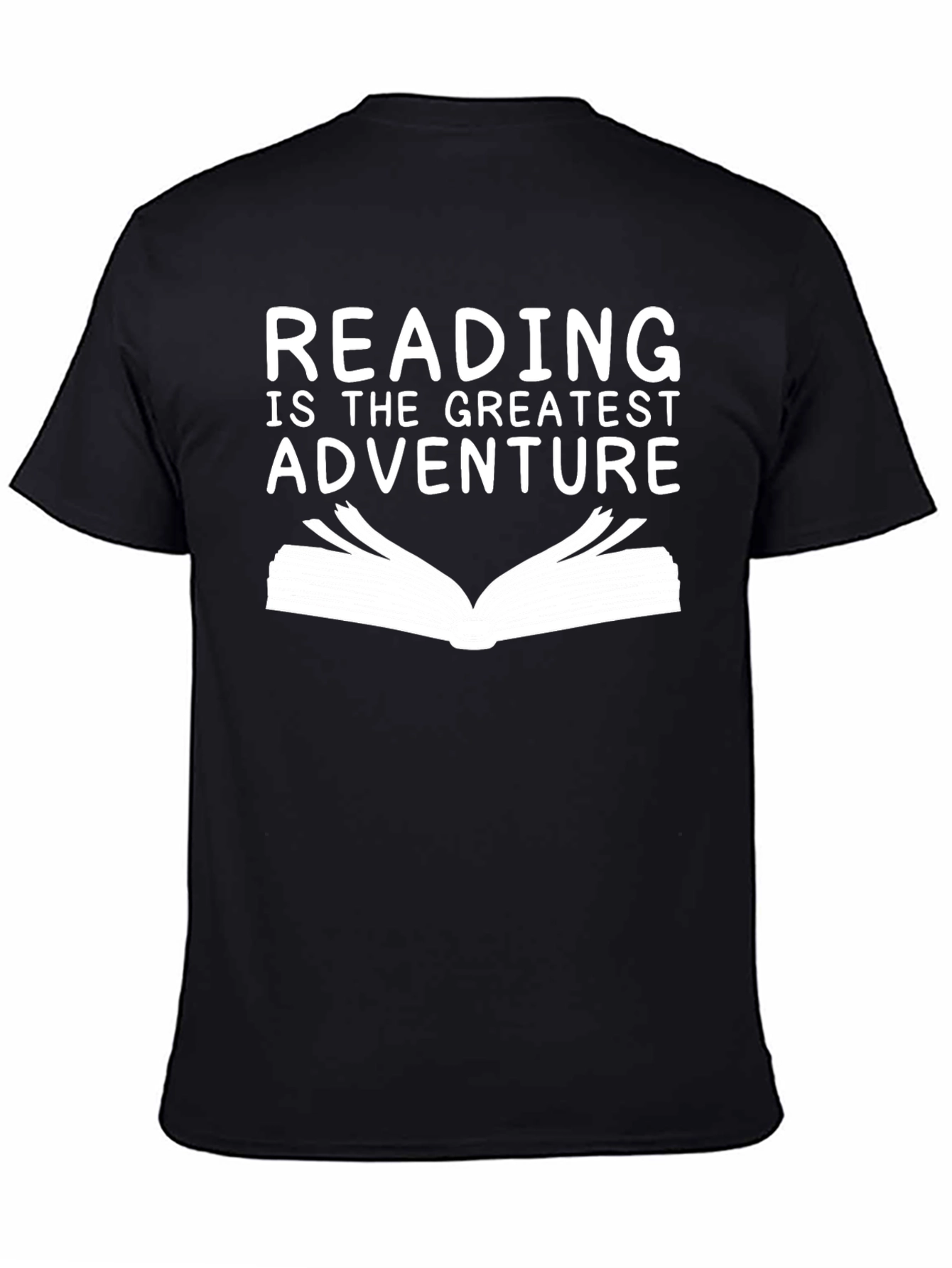 Black Reading is the Greatest Adventure T-Shirt view 4