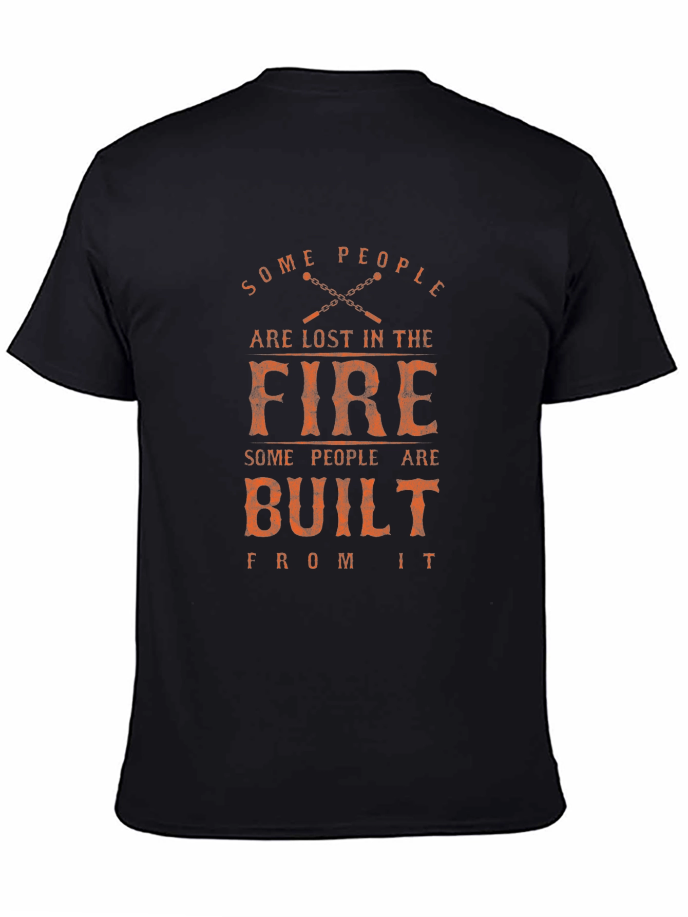 Black Built From Fire Graphic Tee view 4
