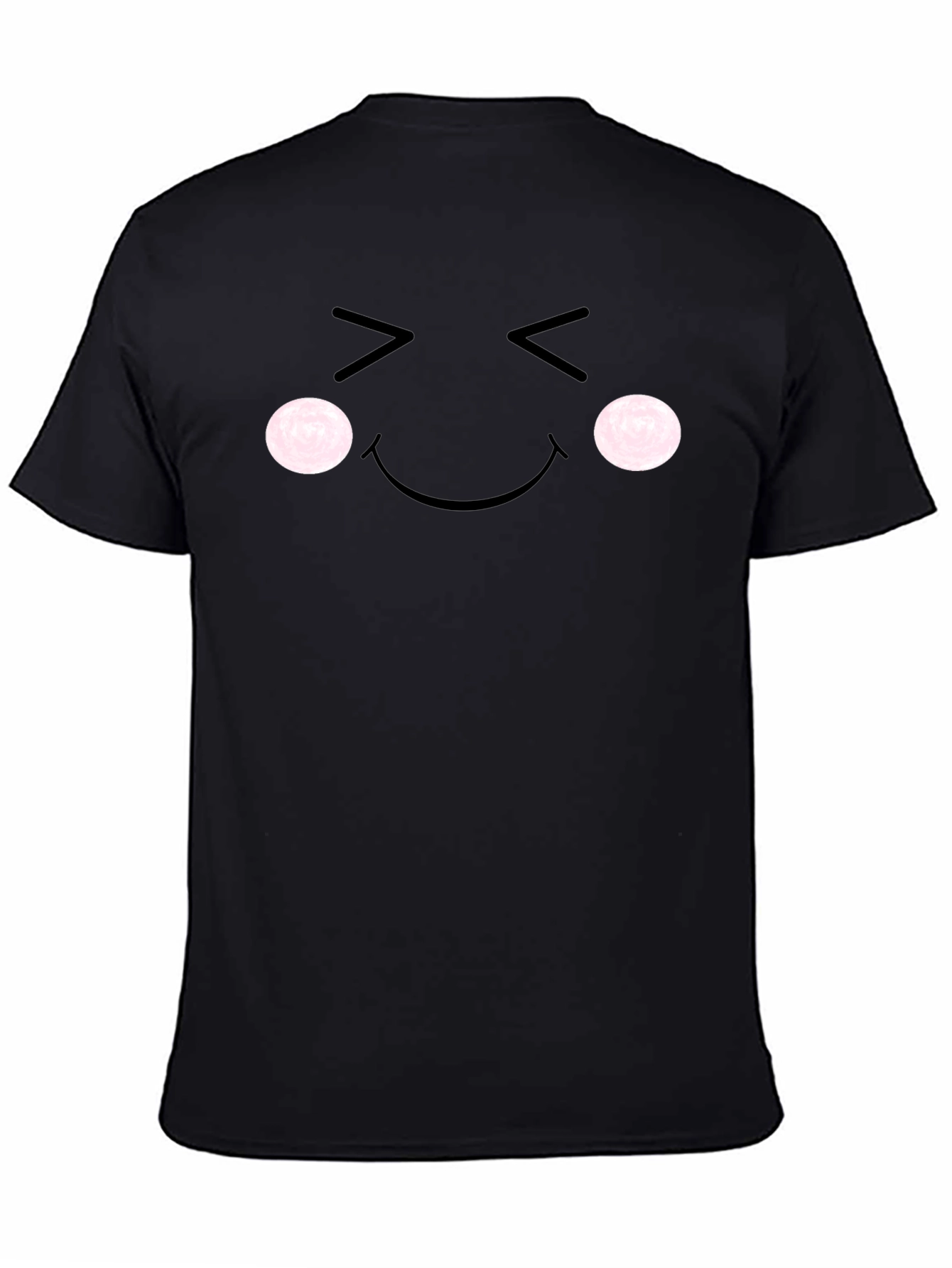 Black Kawaii Emoji Tee - Express Your Happy Side! view 4