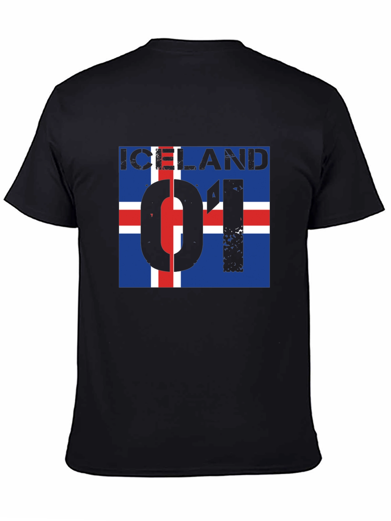 Iceland Flag Graphic Print T-Shirt - 4