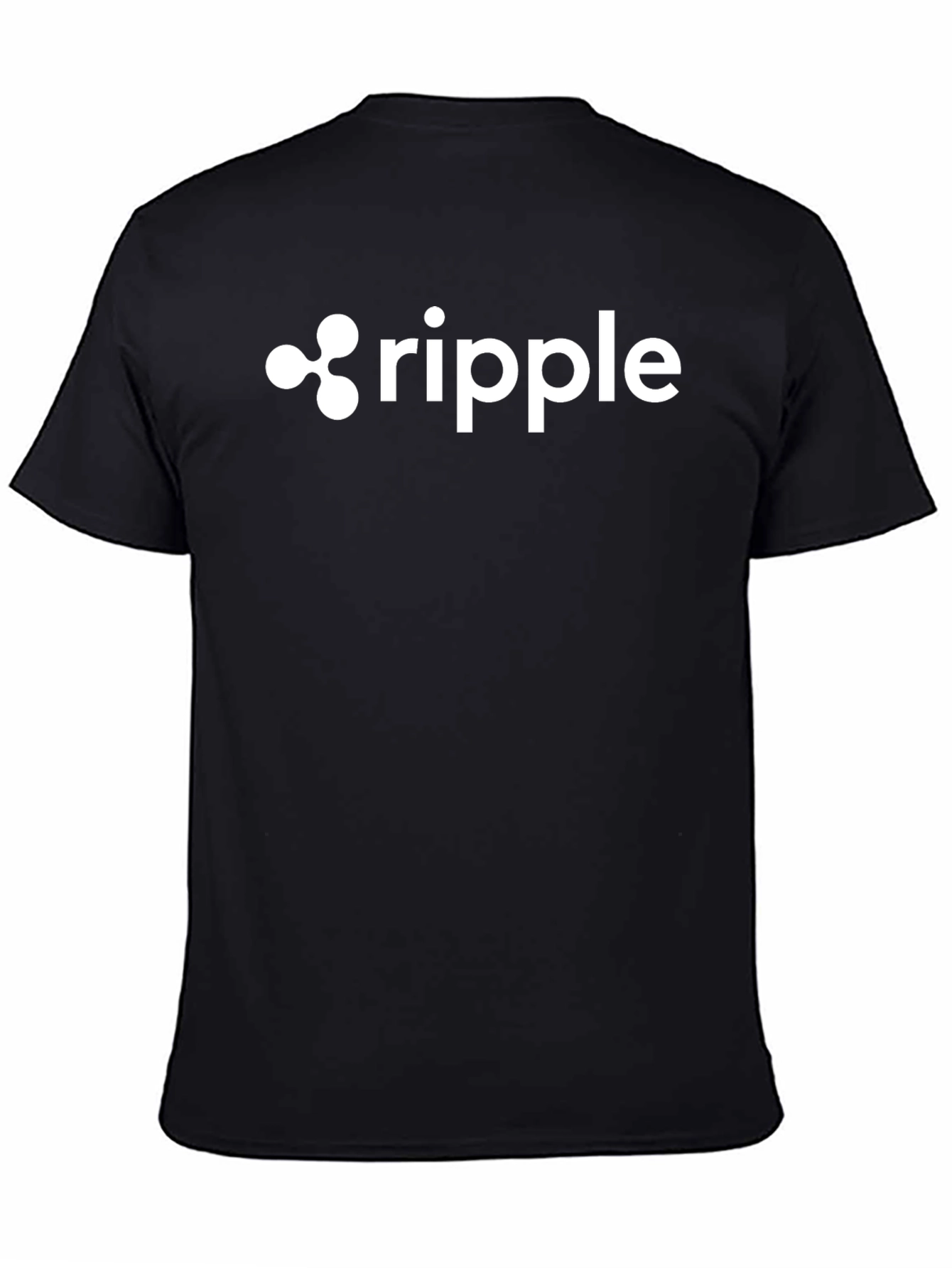 Black Ripple Crypto Black T-Shirt view 4