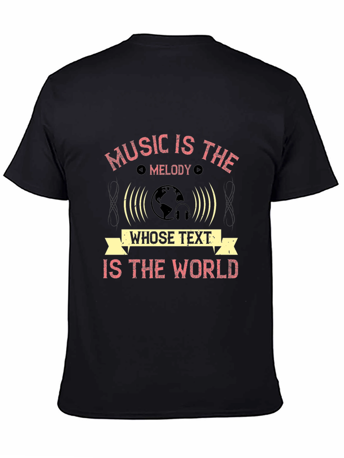 Black Music is the Melody T-Shirt view 4
