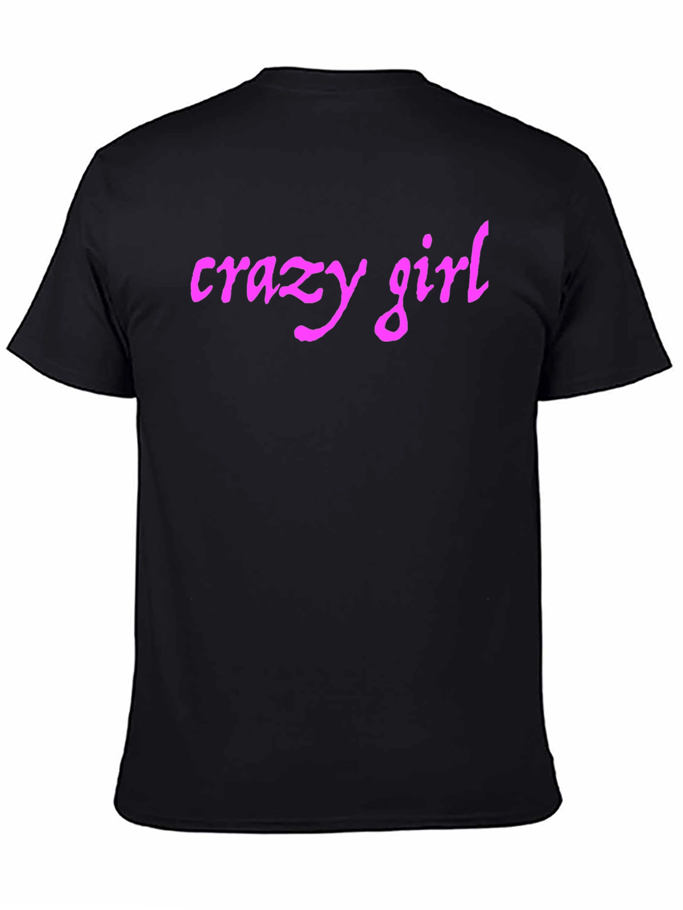 Black Crazy Girl Graphic Tee - Black T-Shirt view 4