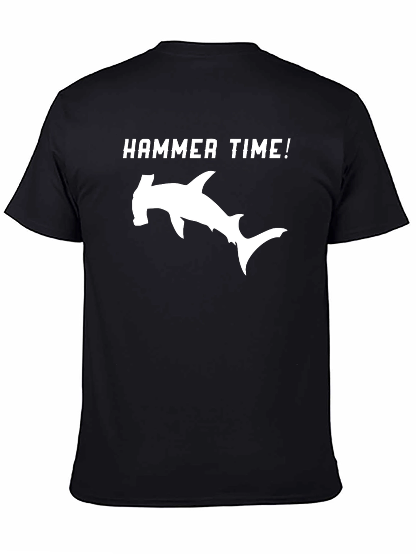 Black Hammer Time Shark Graphic Tee - Black view 4