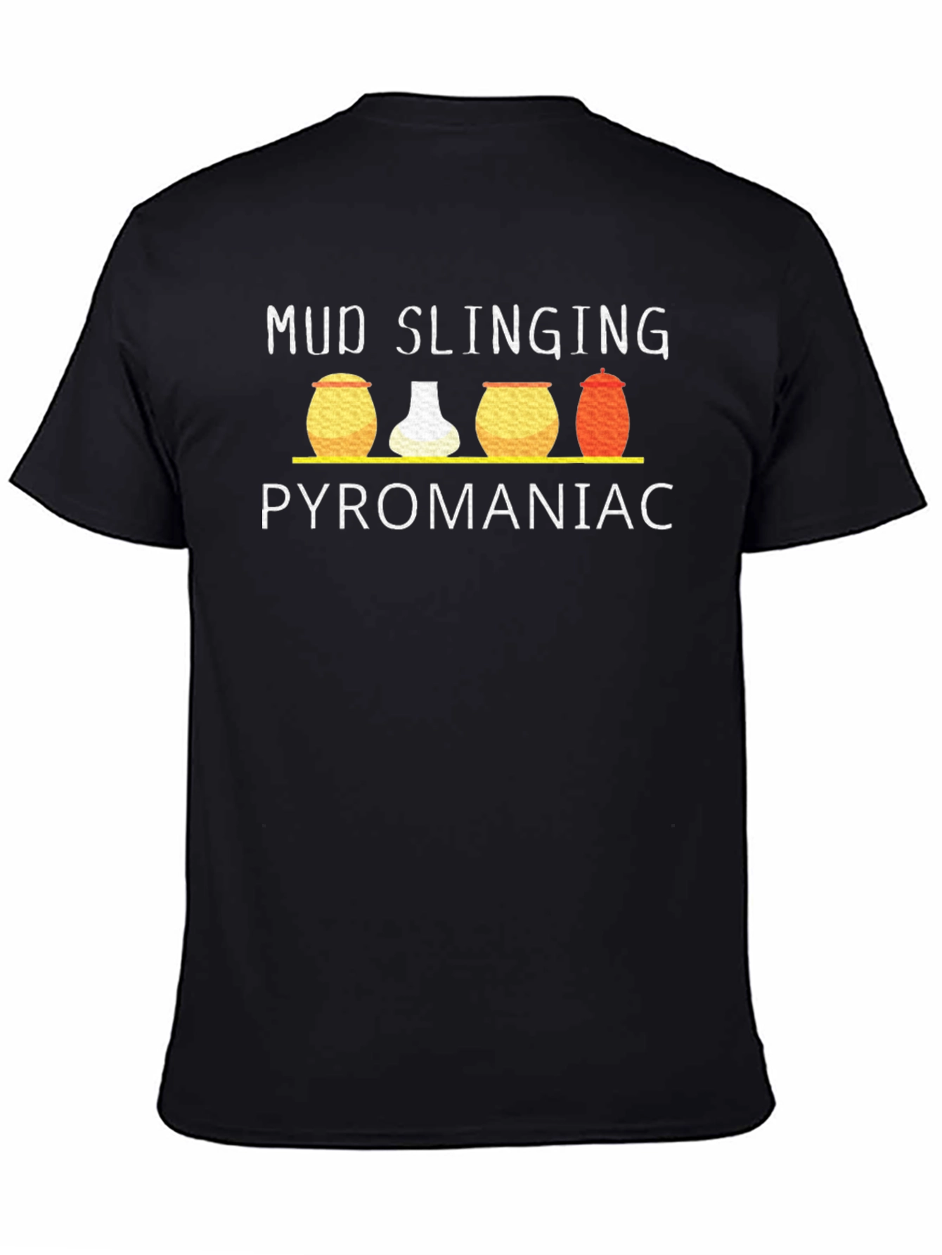 Black Mud Slinging Pyromaniac Graphic T-Shirt view 4