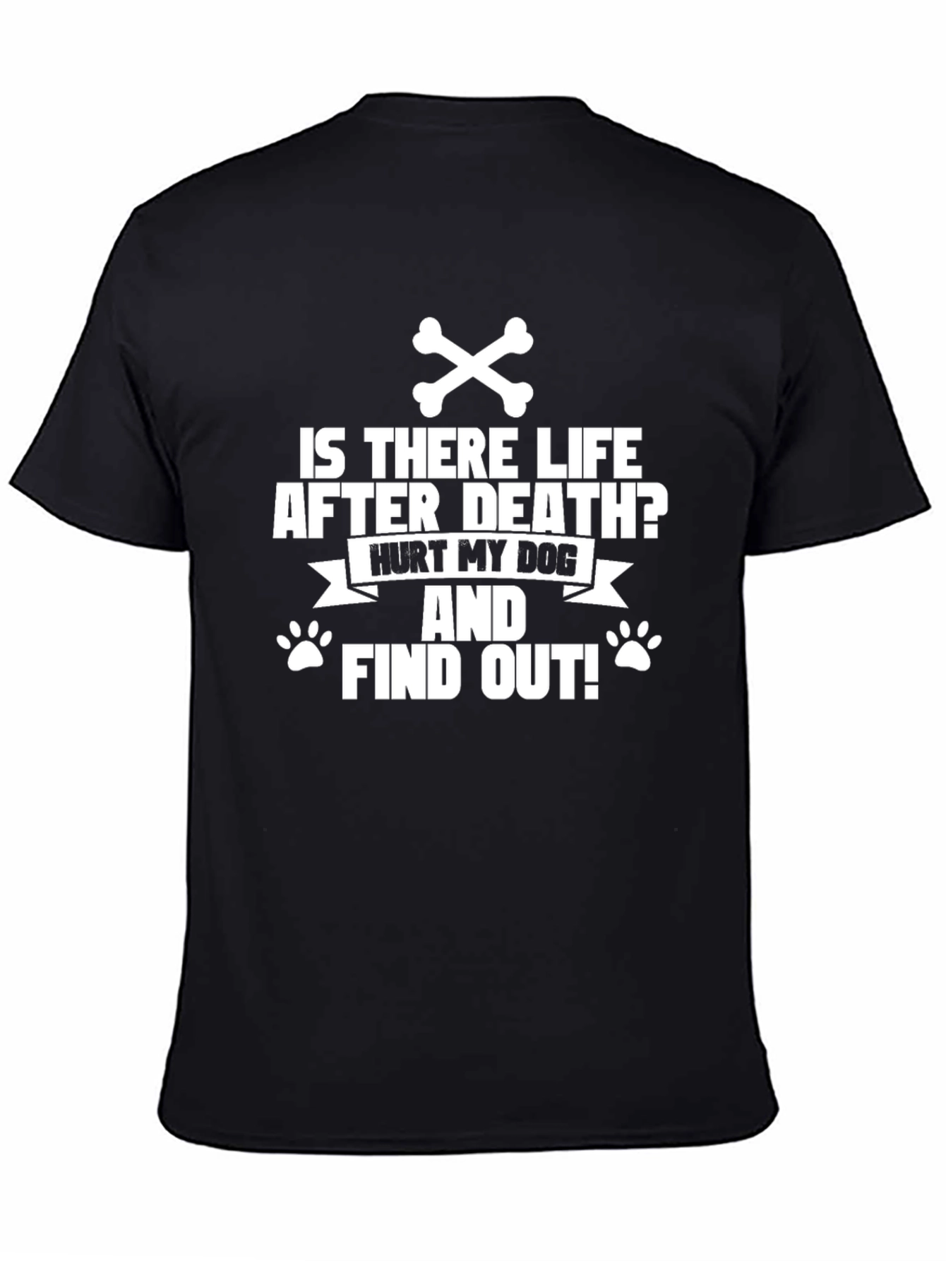Black Is There Life After Death? T-Shirt view 4