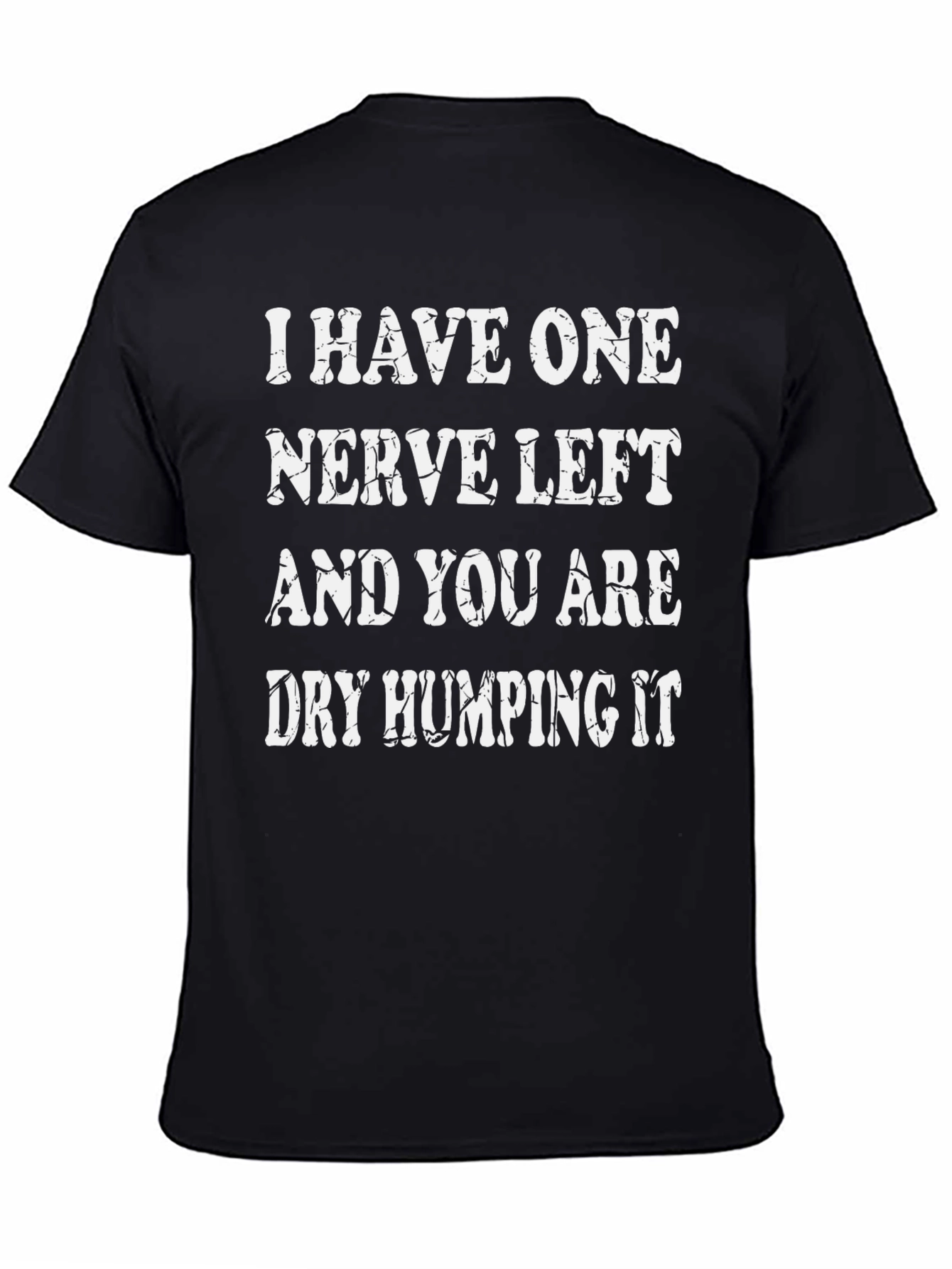 Black One Nerve Left Graphic Tee view 4