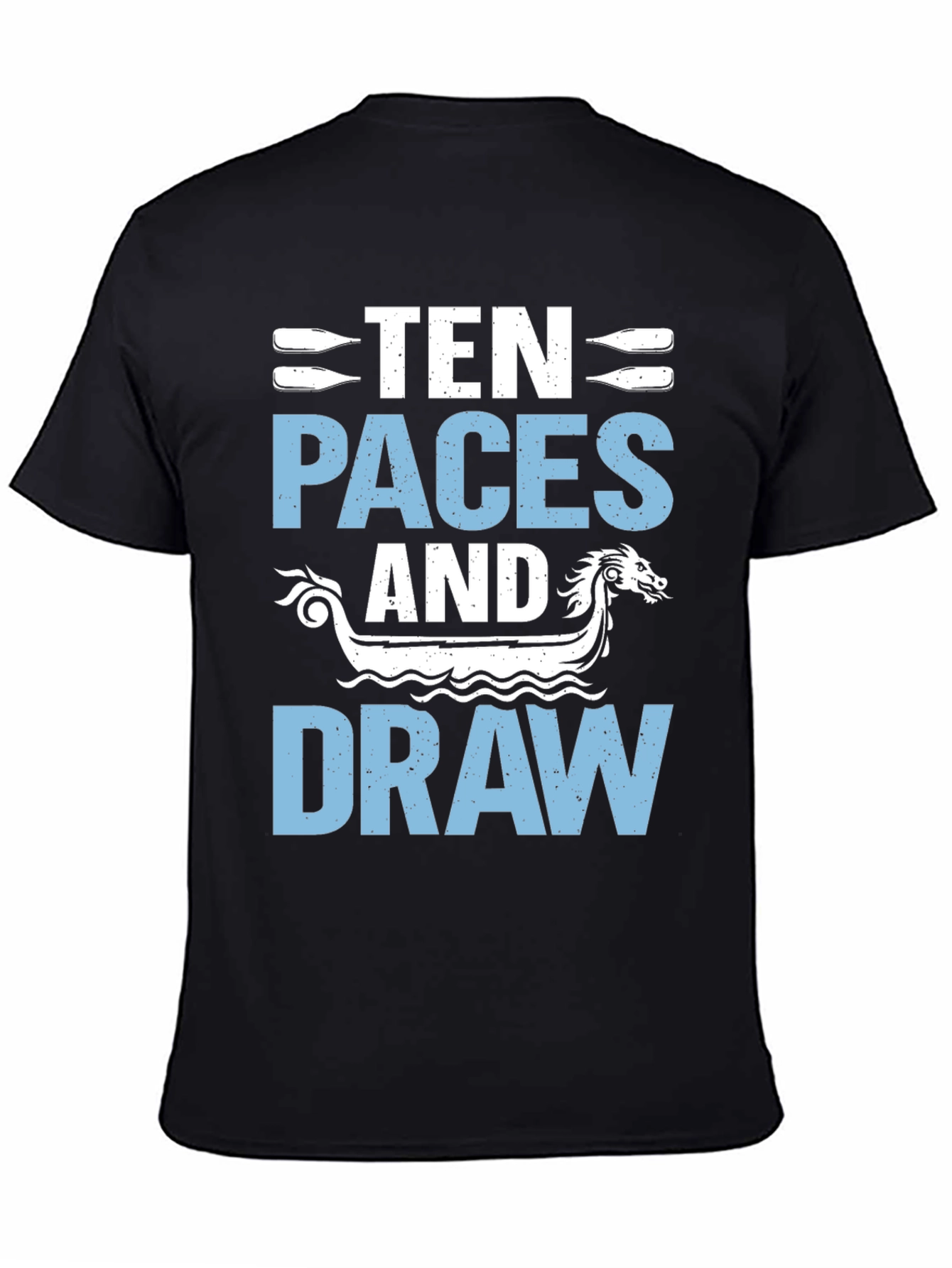 Black Ten Paces and Draw Graphic Tee view 4