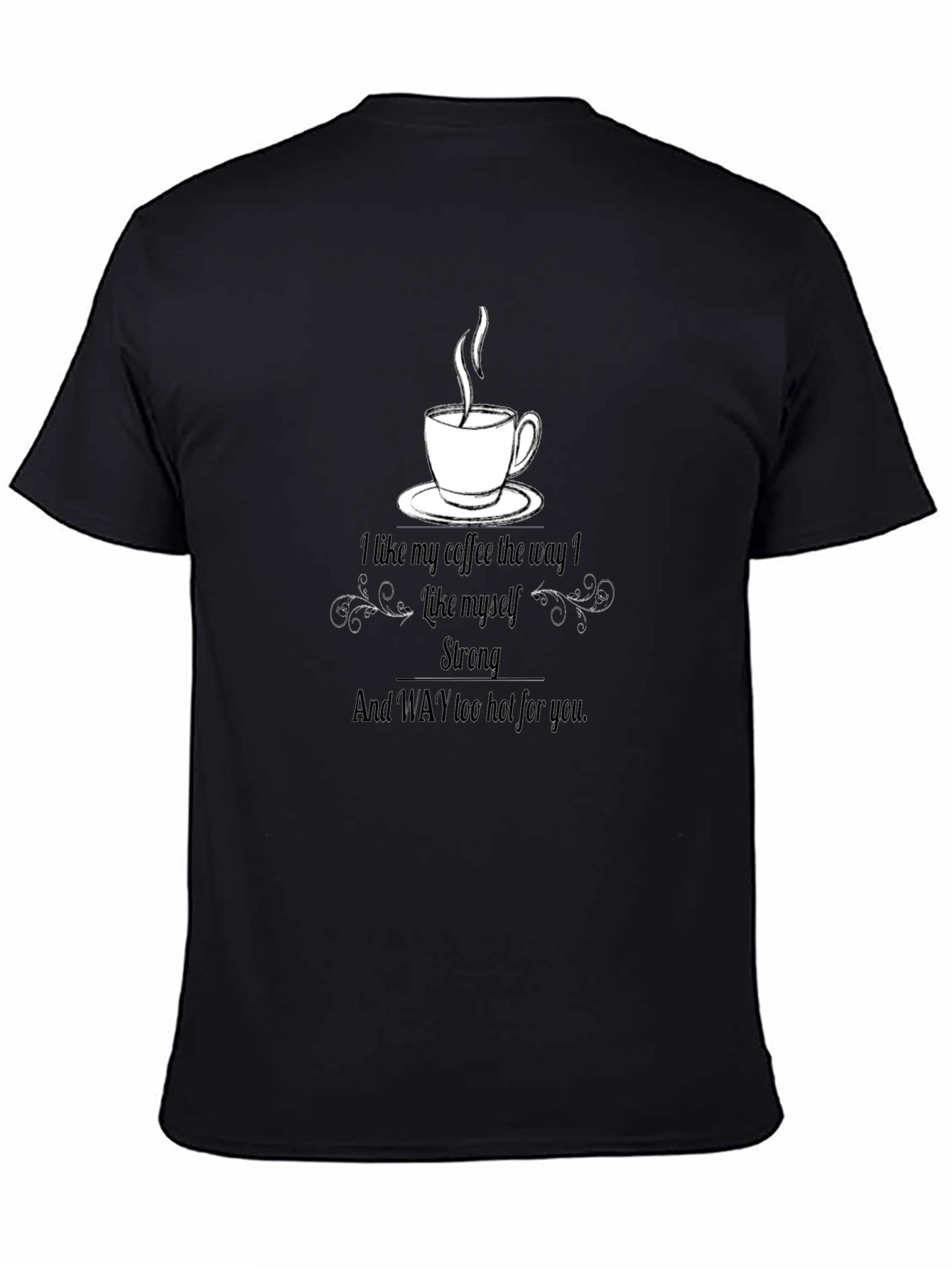 Black Coffee Lover's Black Graphic T-Shirt view 4