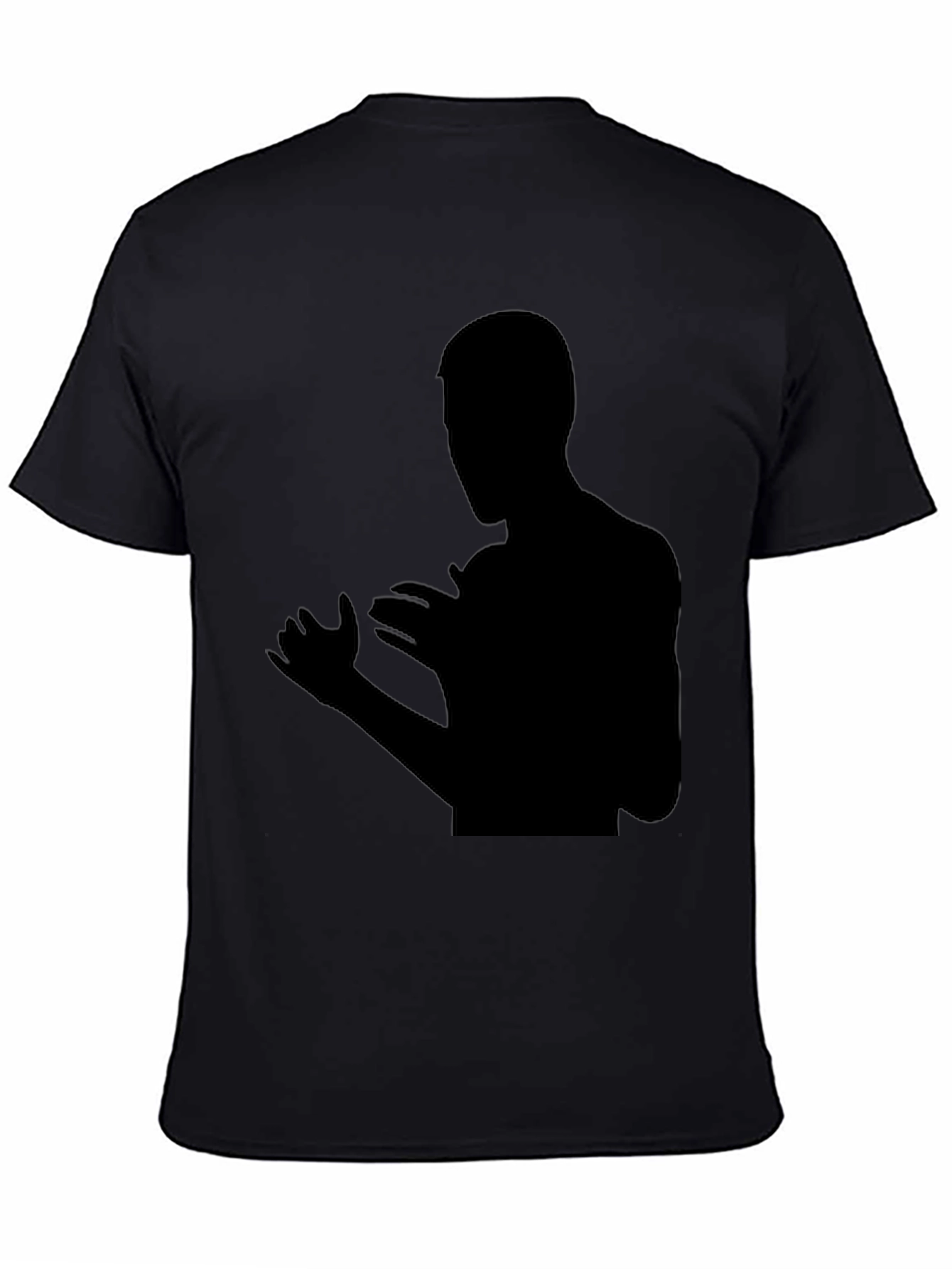 Black Black Silhouette Graphic Tee - Modern Fit view 4