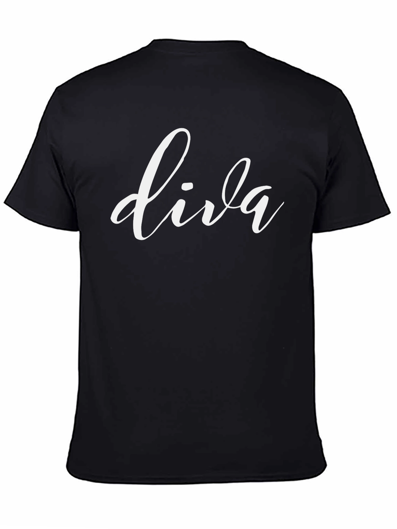 Black Diva Graphic Print Tee - Black view 4