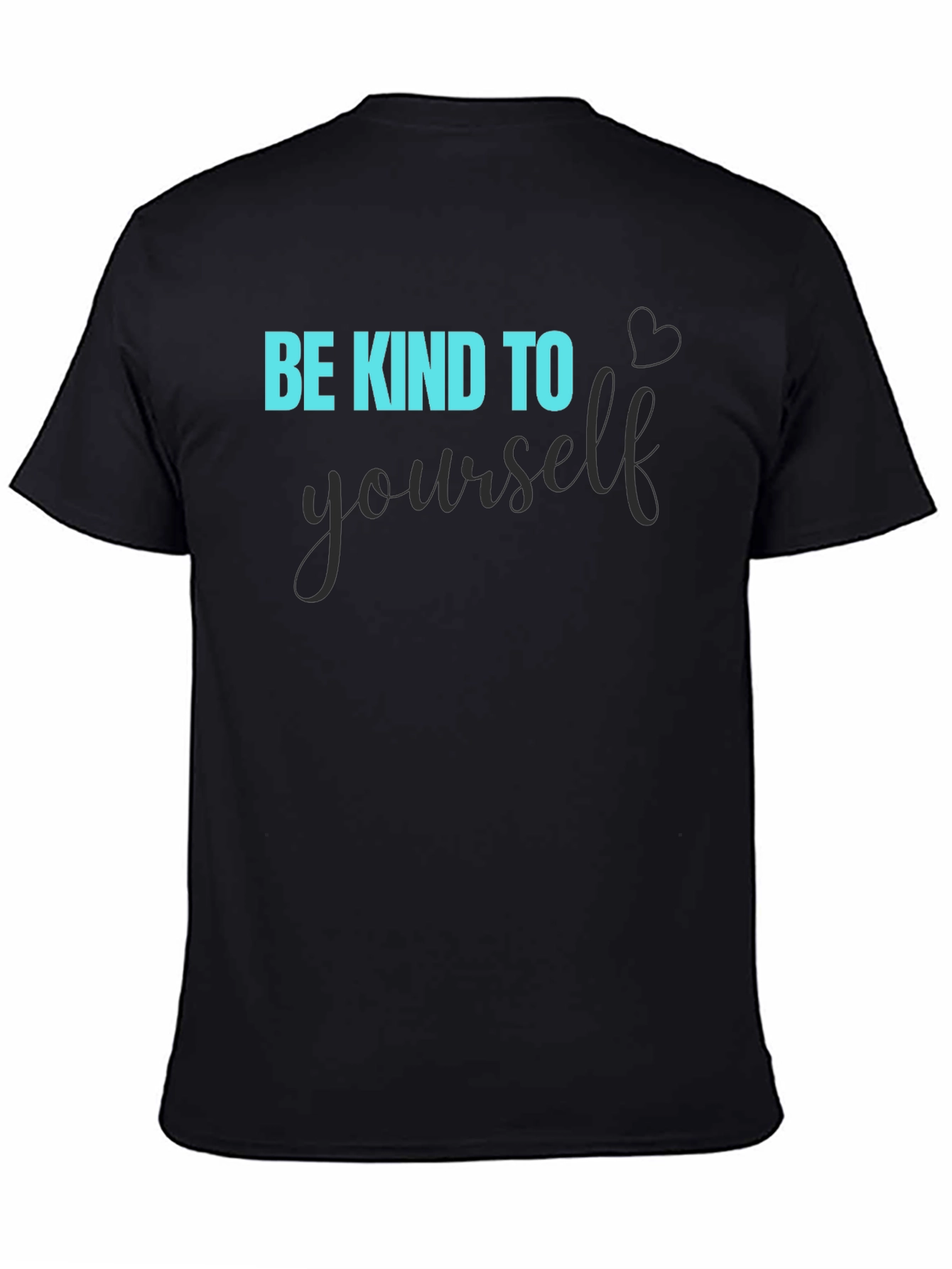 Black Be Kind To Yourself Black Graphic Tee view 4
