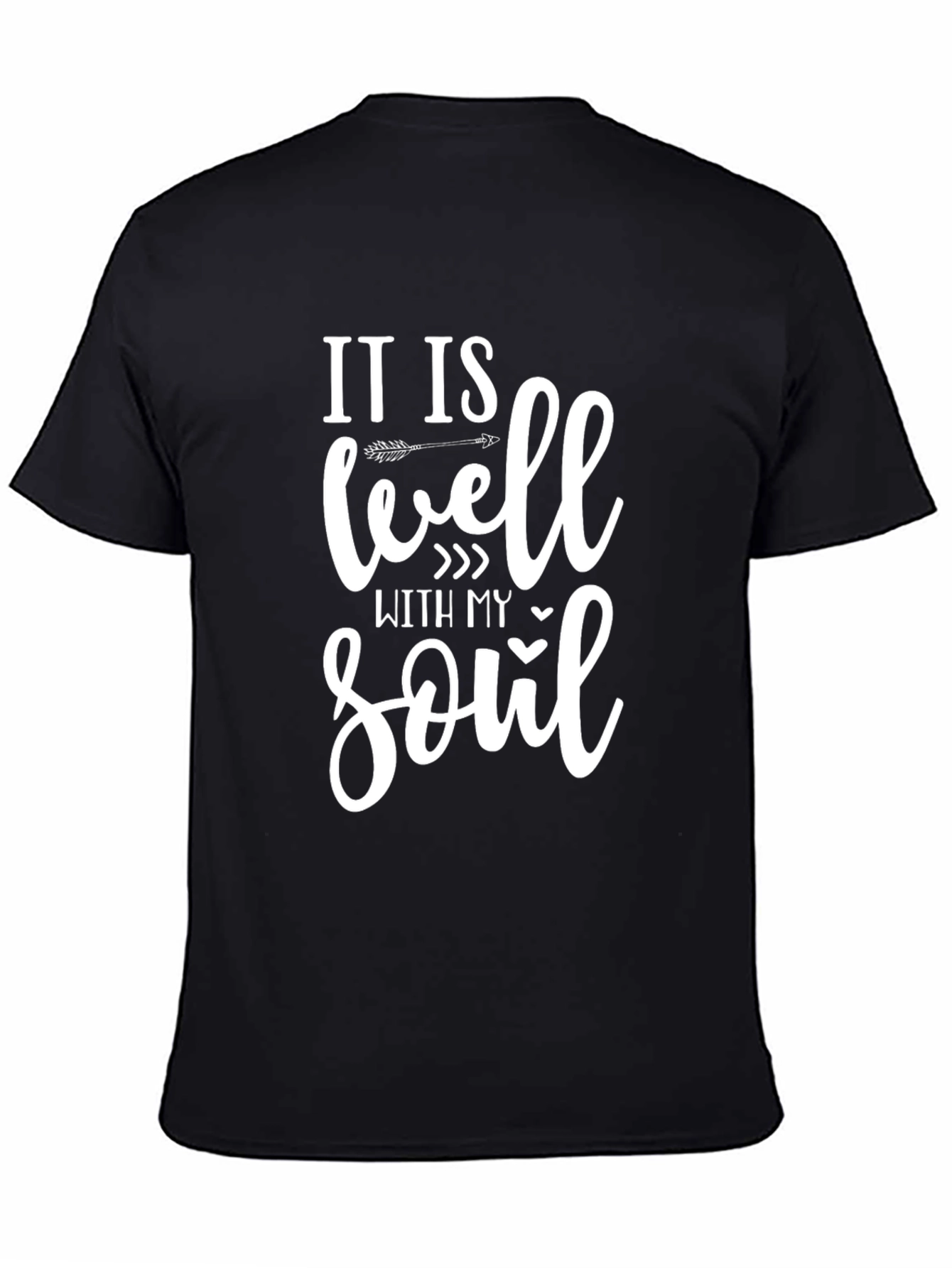 Black It Is Well With My Soul Graphic Tee view 4