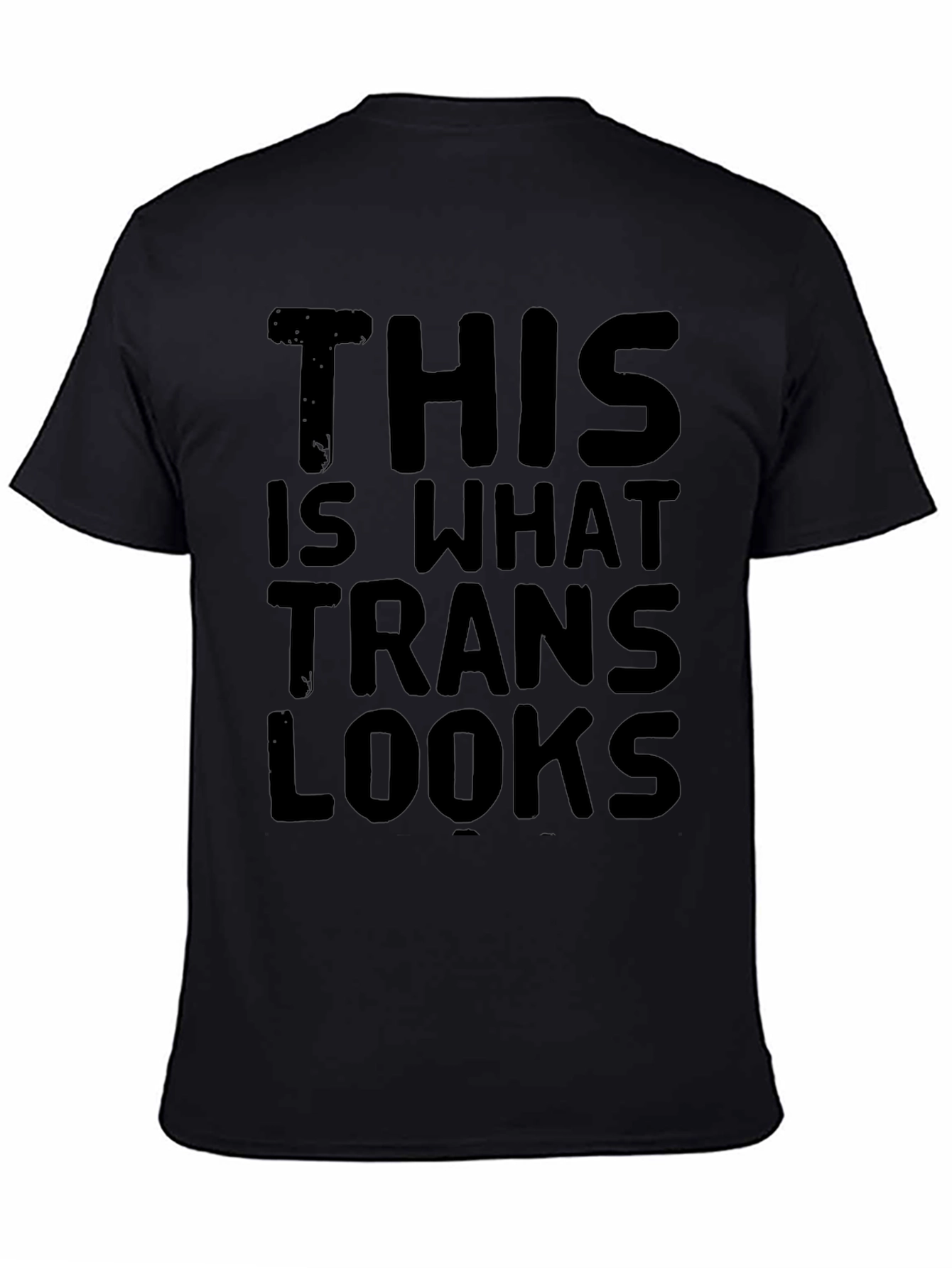 Black This is What Trans Looks Like Graphic T-Shirt view 4