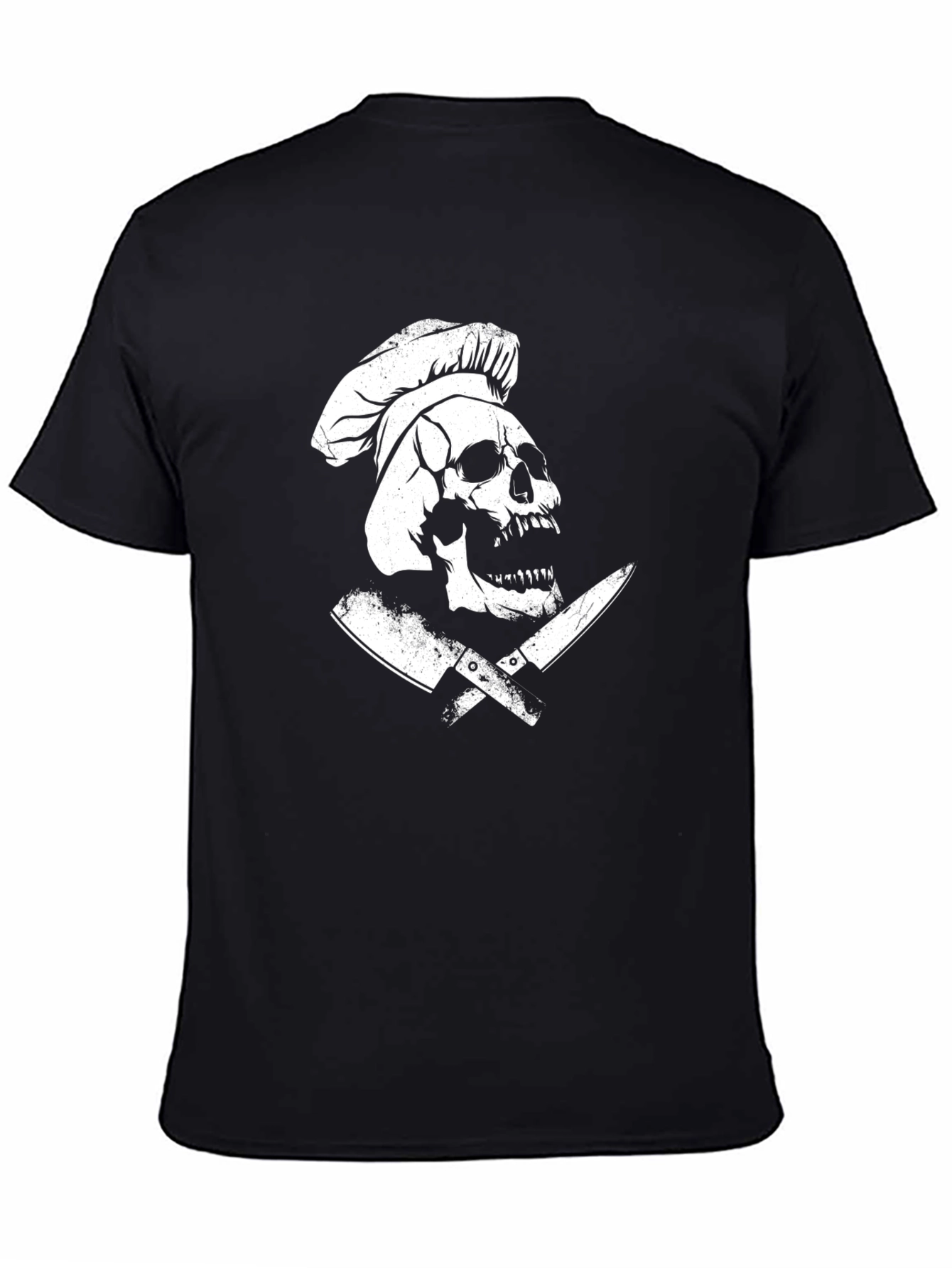 Black Chef Skull T-Shirt view 4