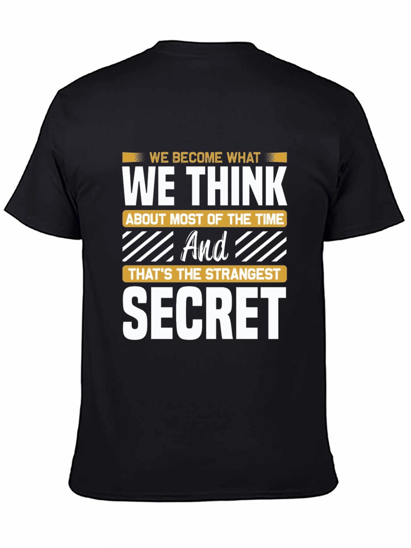 Black Inspirational Secret Graphic Tee view 4