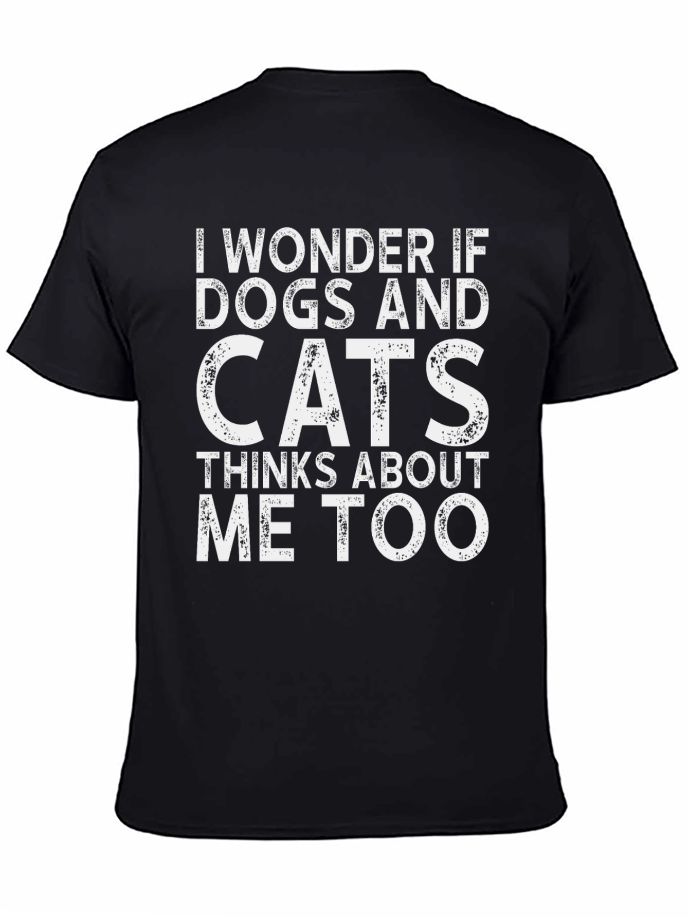 Black Dogs and Cats T-Shirt Funny Pet Lover Tee view 4