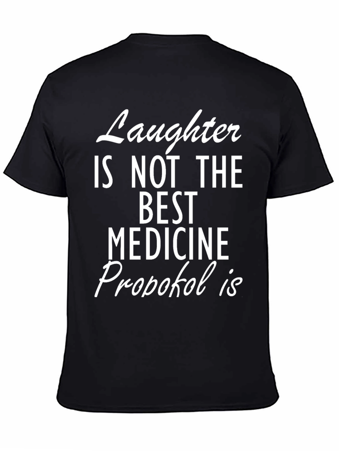 Black Funny 'Propofol' Graphic Tee view 4