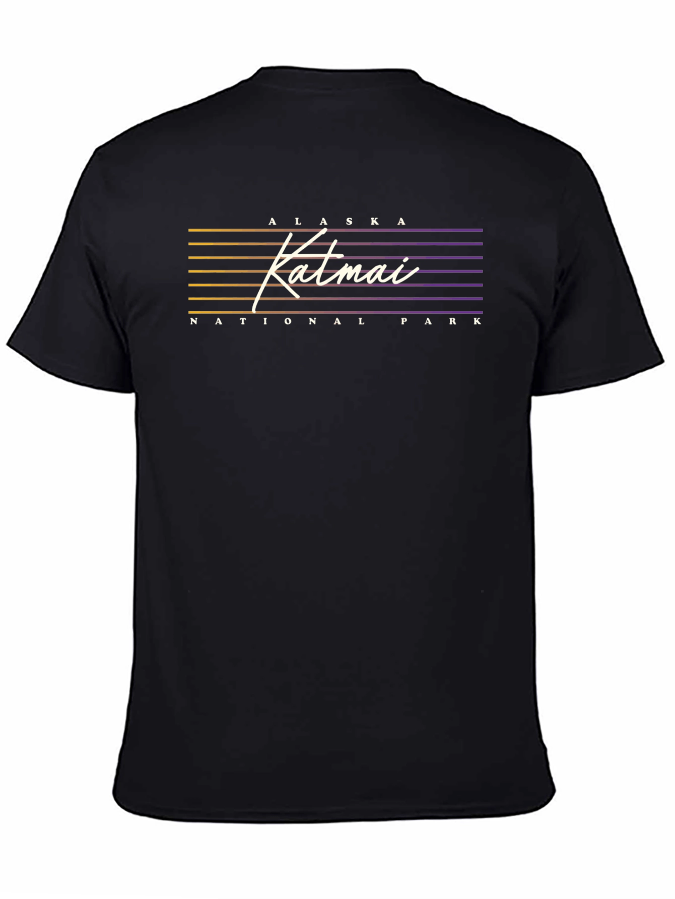 Black Alaska Katmai National Park Graphic Tee view 4