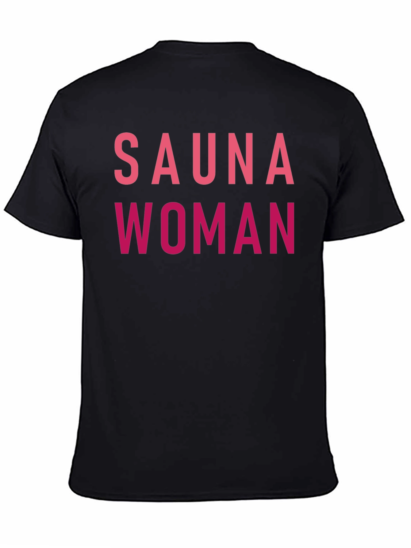 Black Sauna Woman Graphic Tee - Black view 4