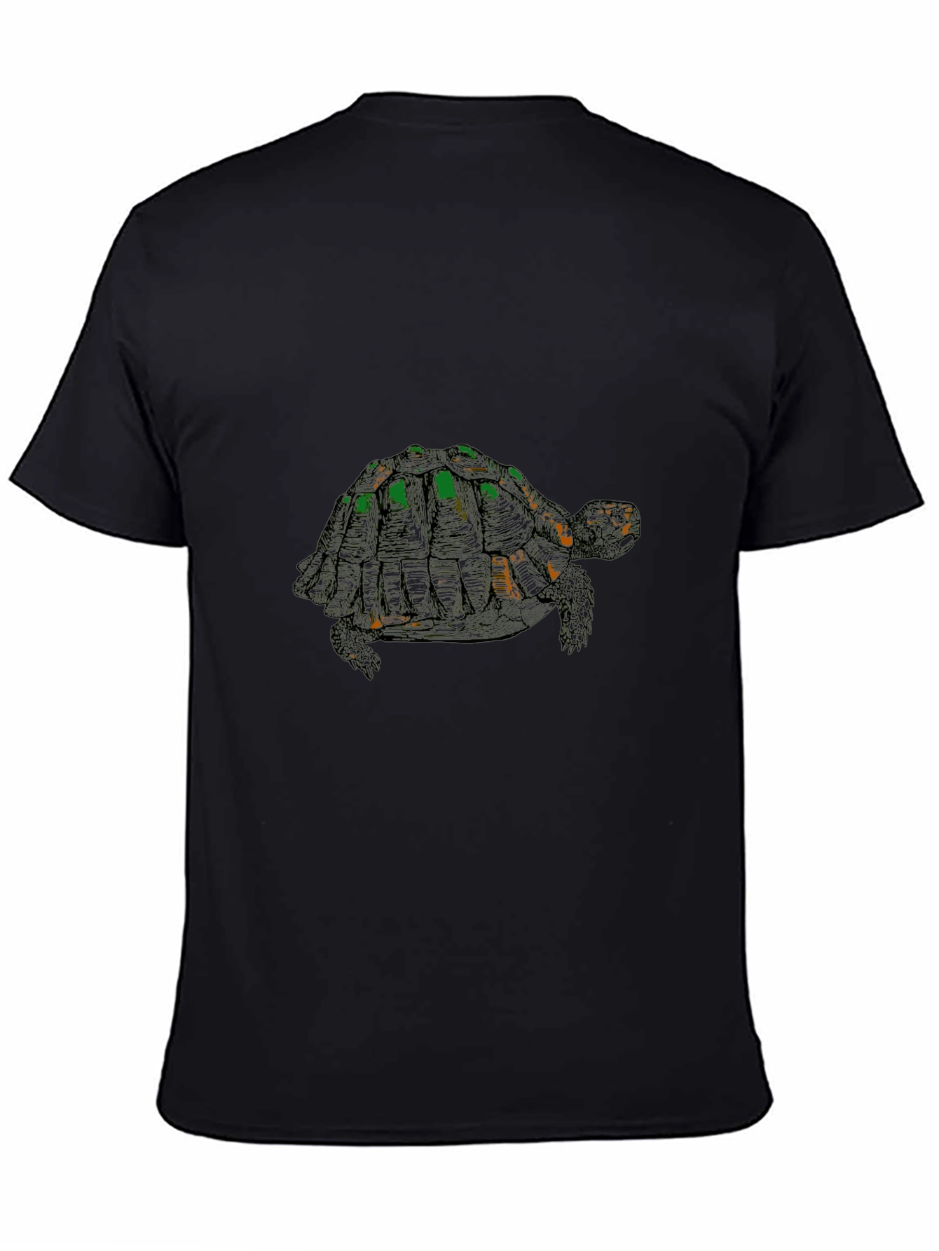 Black Turtle Graphic Tee - Stylish Black Cotton Blend view 4