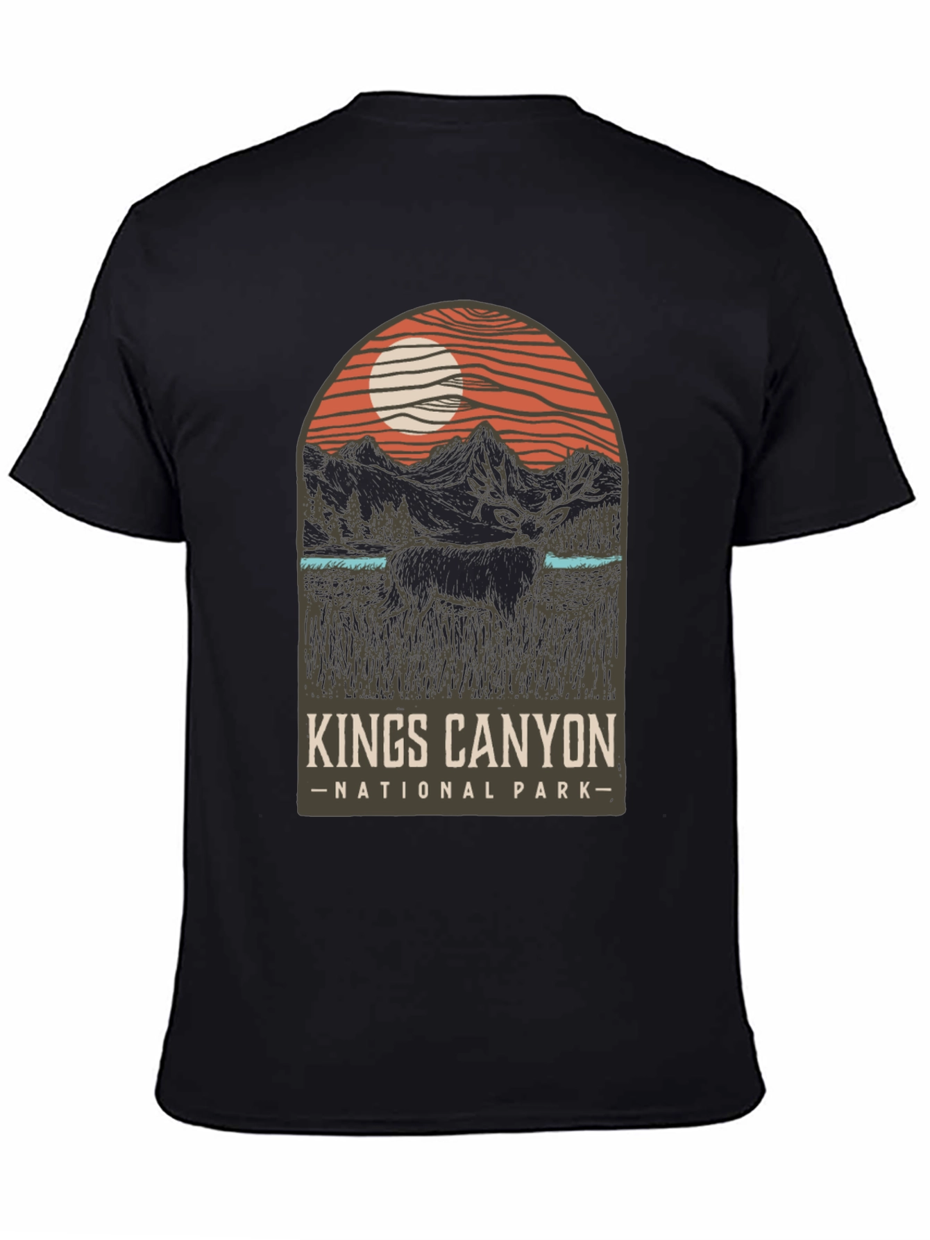 Black Kings Canyon National Park Graphic Tee view 4