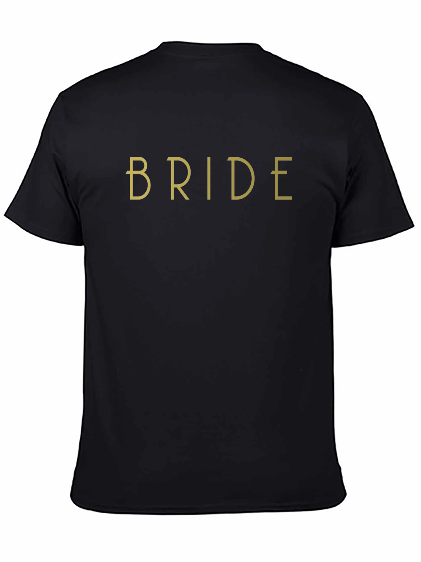 Black Bride Crew Neck T-Shirt - Bridal Party Apparel view 4