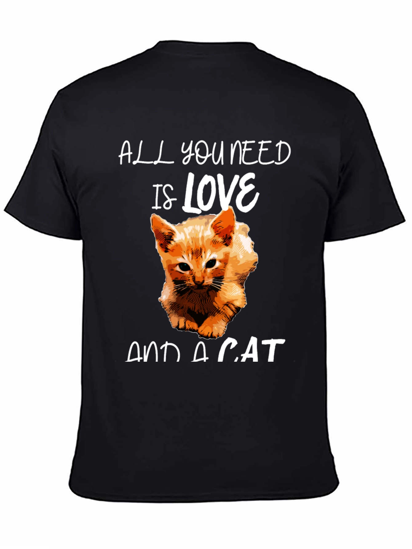 Black Love and a Cat Graphic Tee view 4
