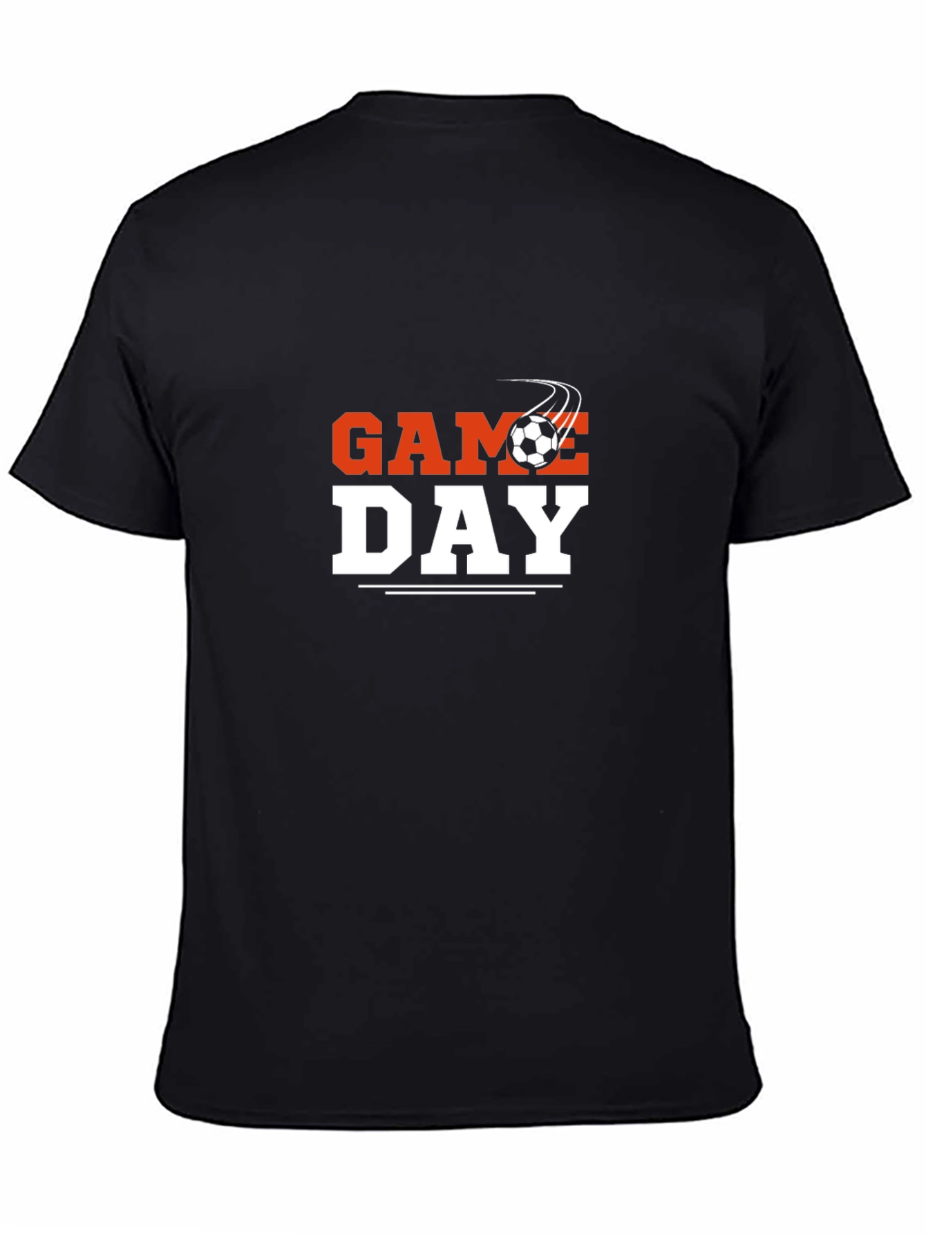 Black Game Day Soccer Graphic Tee view 4