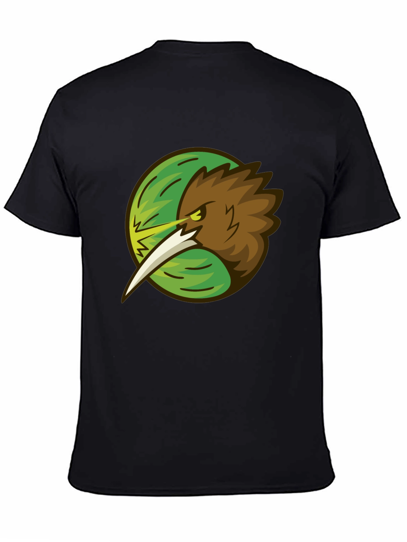 Black Kiwi Bird Graphic Tee - Stylish Black T-Shirt view 4