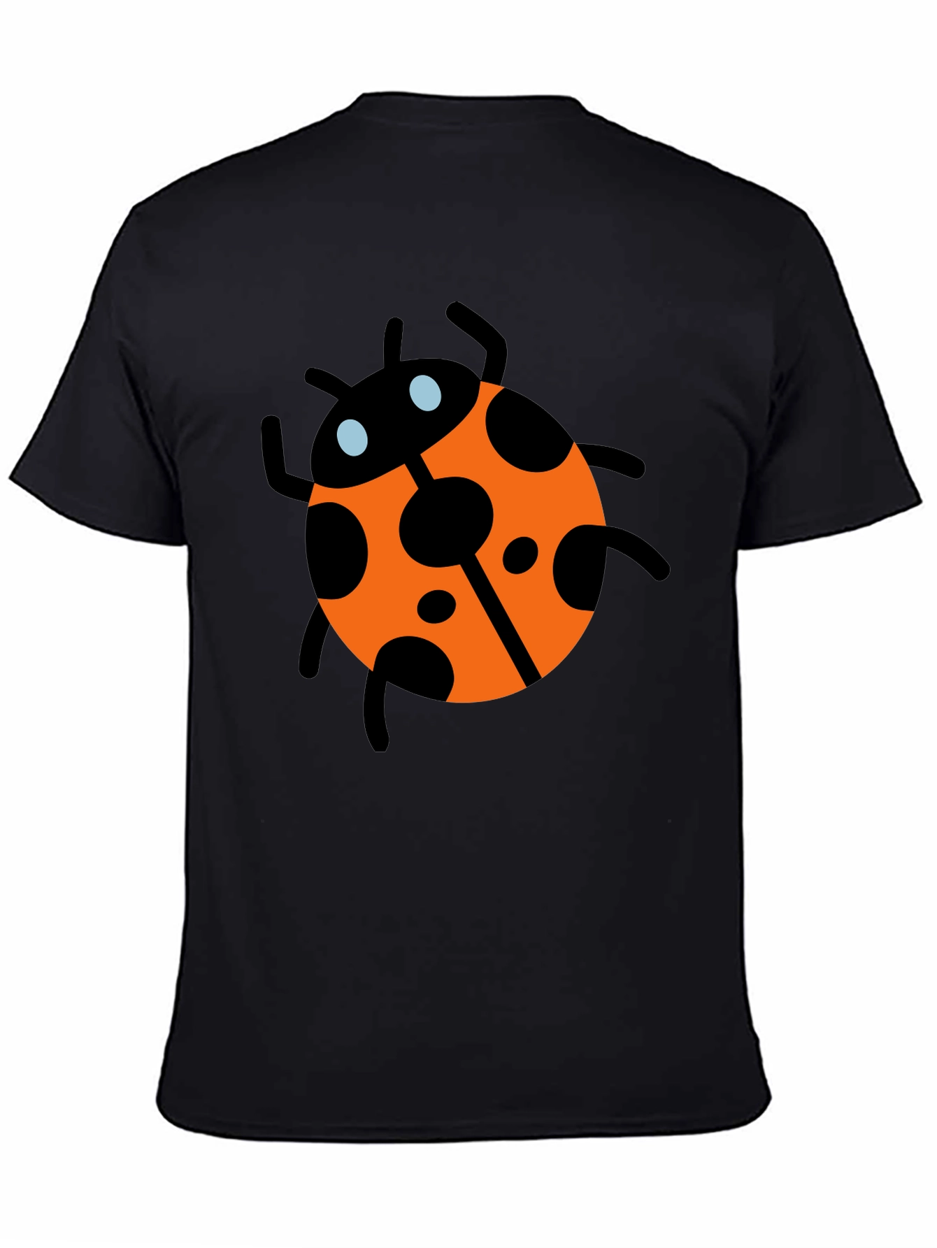 Black Ladybug Graphic Tee - Men's Black T-Shirt view 4