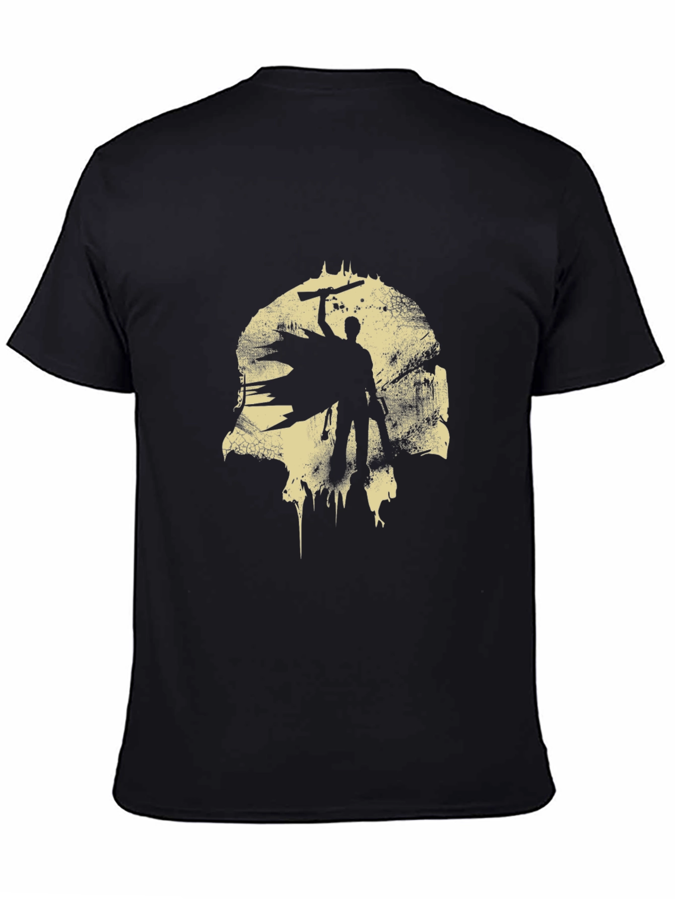 Black Evil Dead Ash Silhouette Graphic Tee view 4