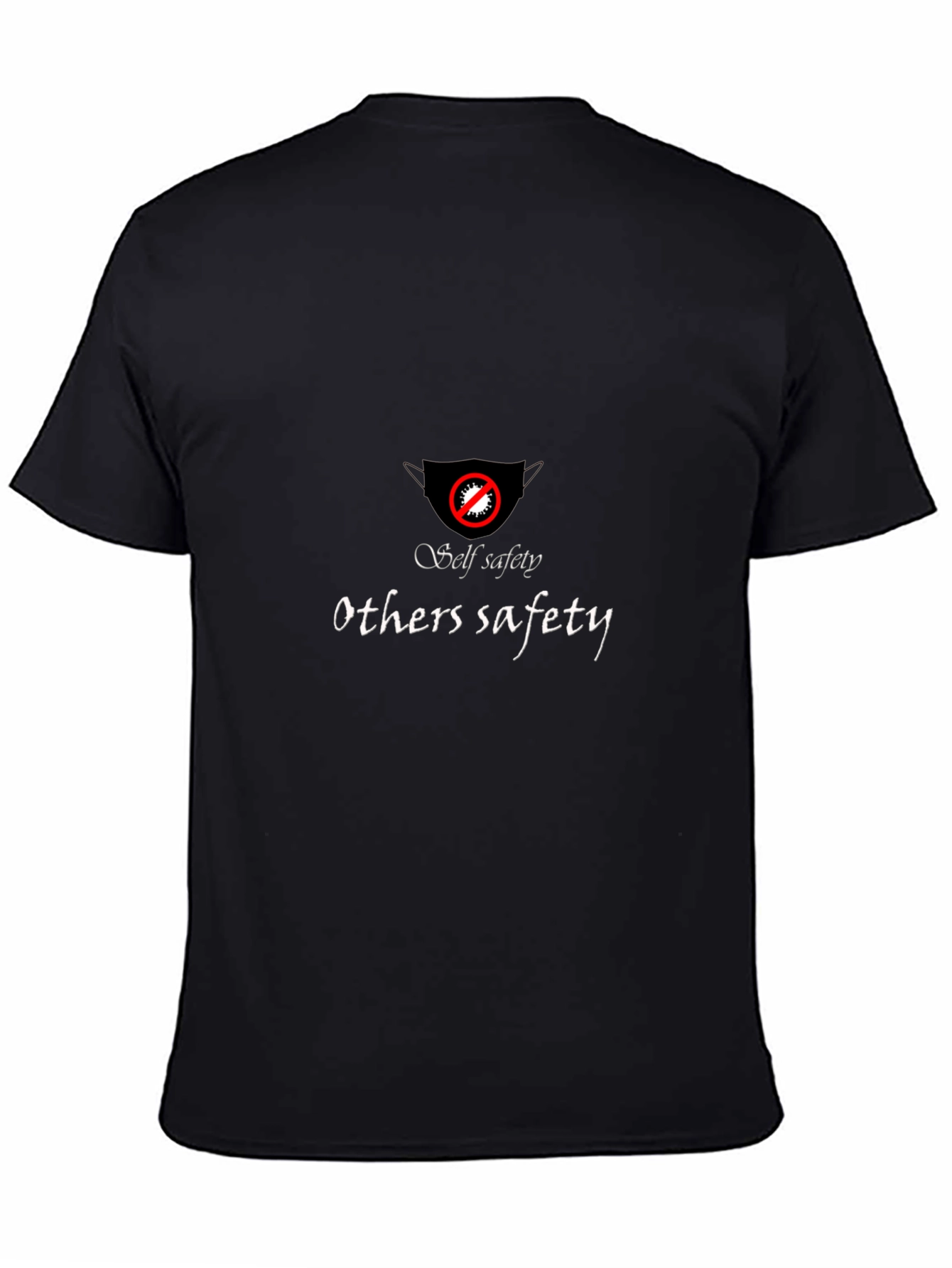 Black Safety First Graphic Tee view 4