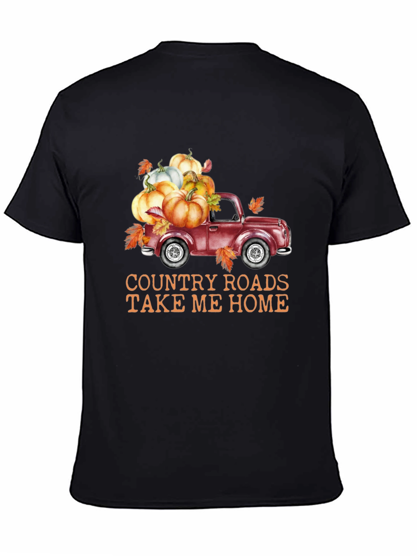 Fall Truck T-Shirt: Country Roads, Autumn Vibes - 4