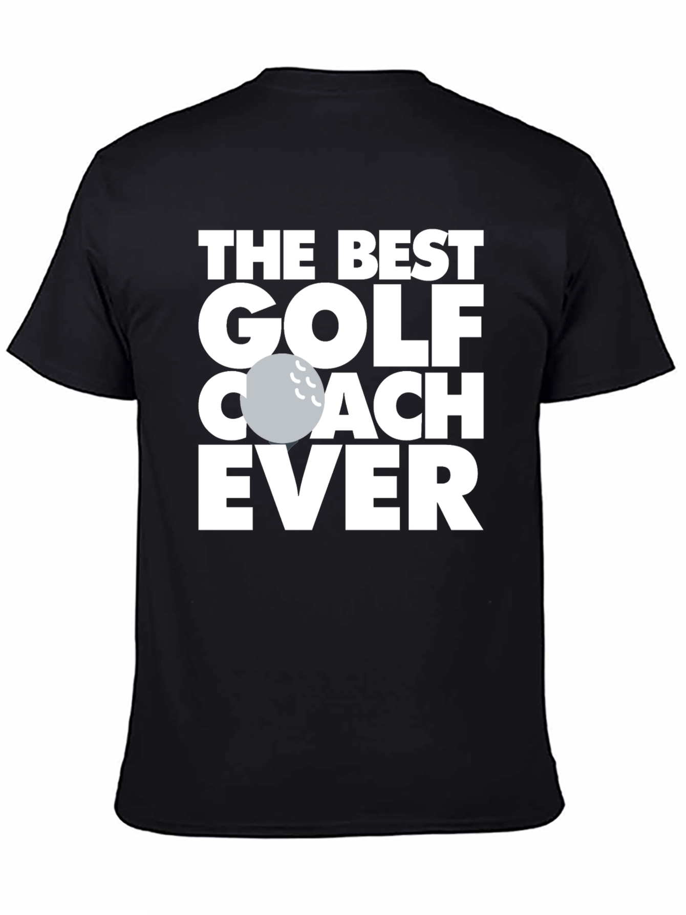 Black Best Golf Coach Ever T-Shirt Funny Gift view 4