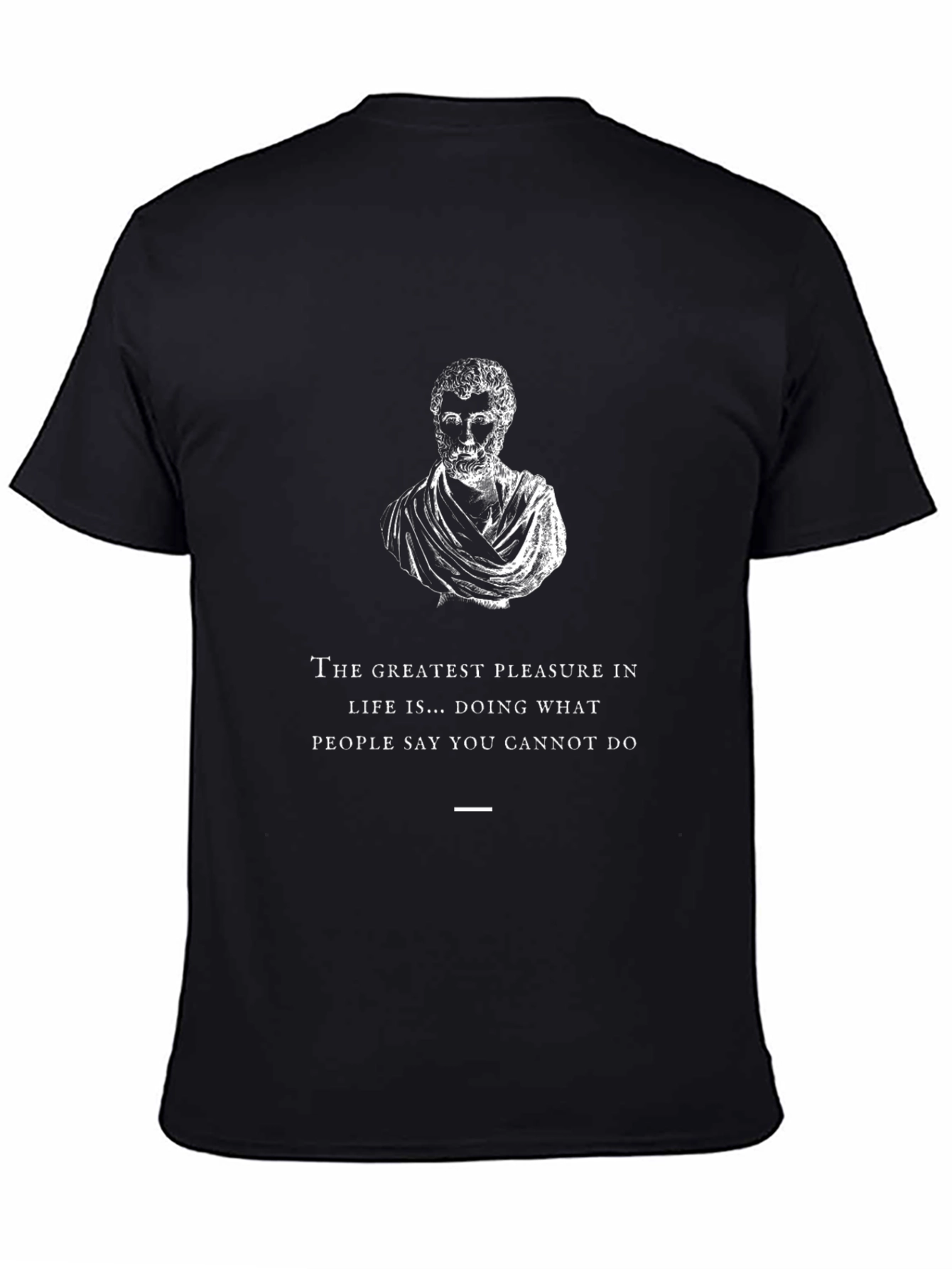 Black Inspirational Quote Graphic Tee view 4